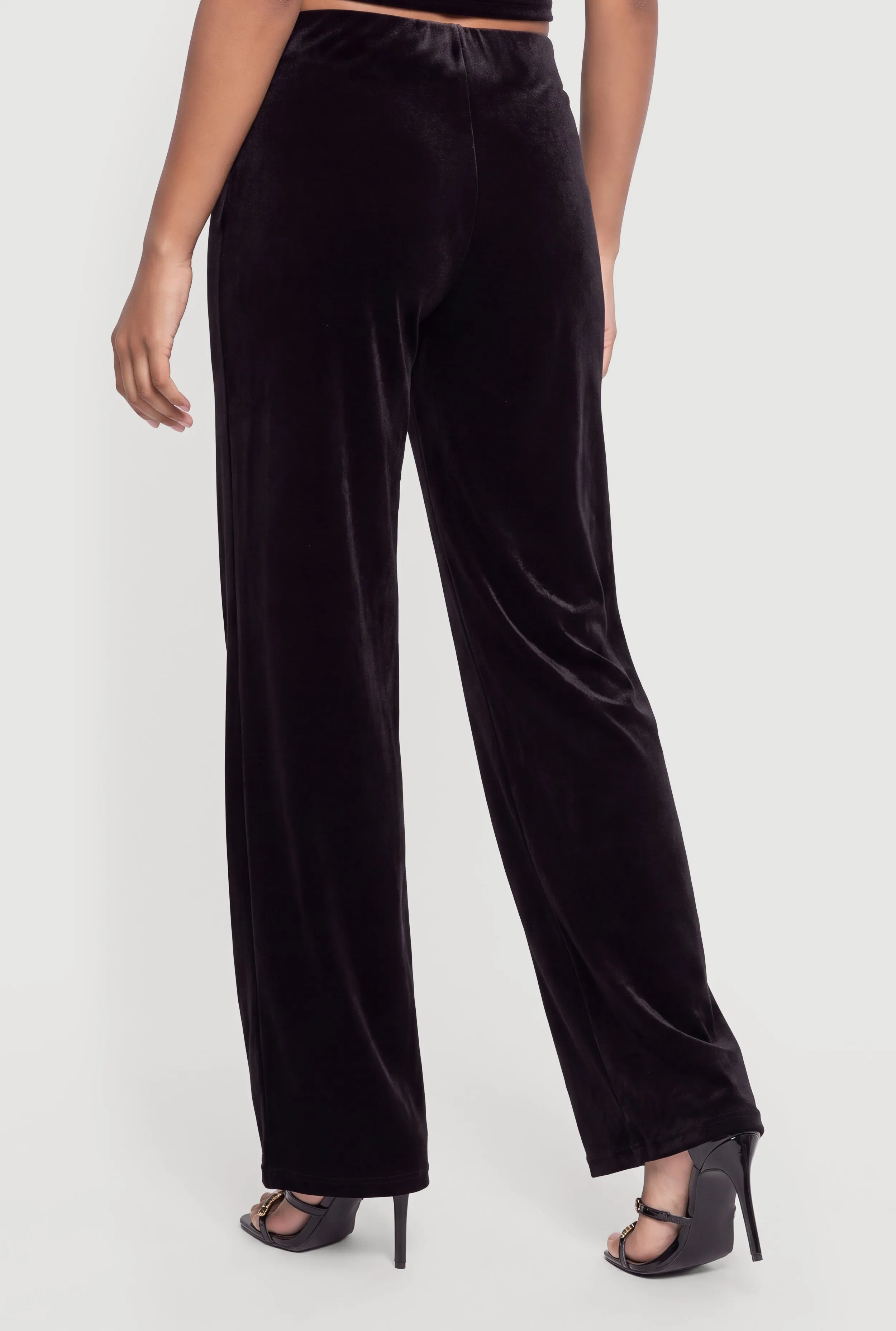 Velvet Wide Leg Pull On Pants sold by Rainbow product image thumbnail 5