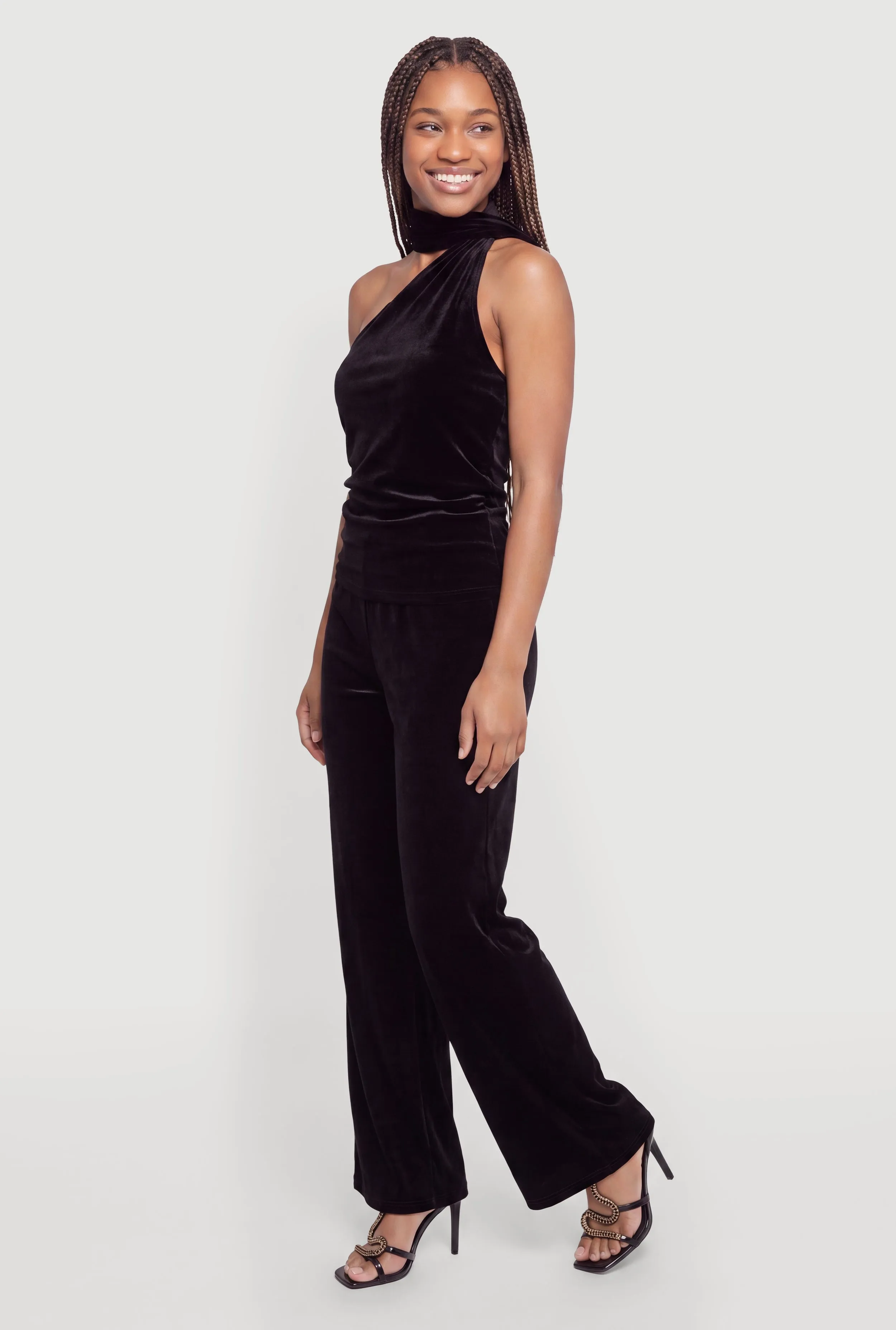 Velvet Wide Leg Pull On Pants sold by Rainbow product image thumbnail 2