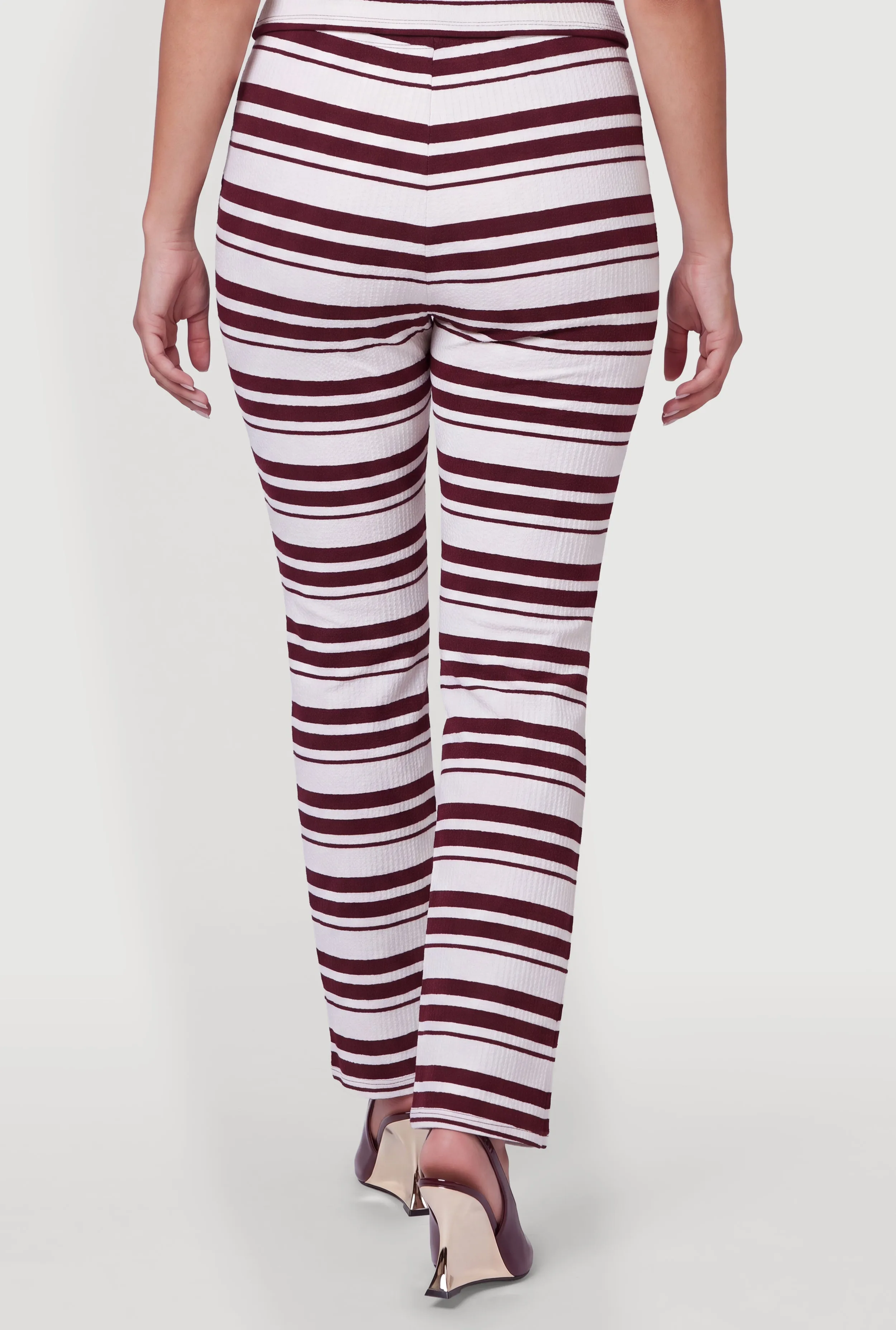 Plus Size Striped High Waisted Pants sold by Rainbow product image thumbnail 5