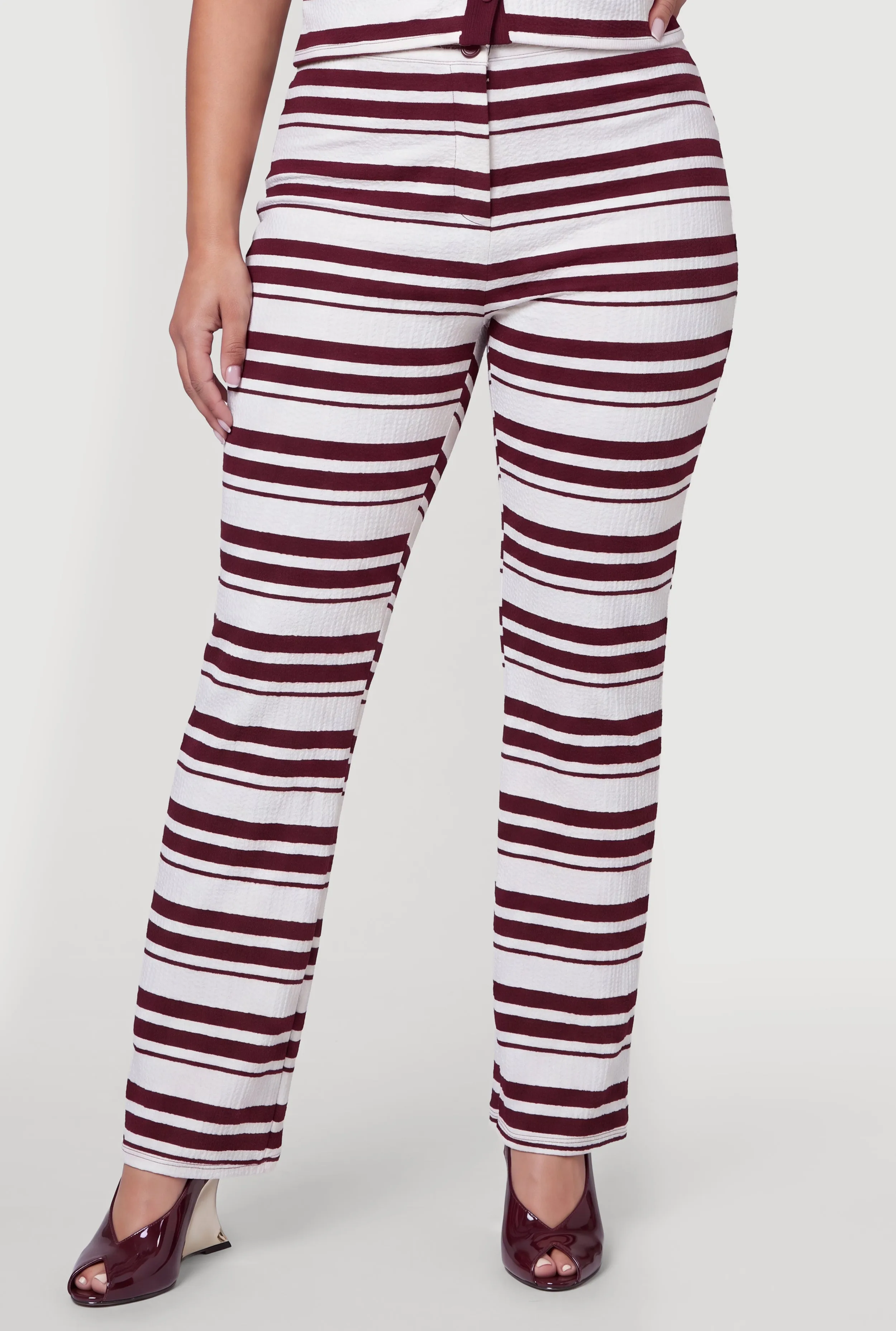 Plus Size Striped High Waisted Pants sold by Rainbow product image thumbnail 3