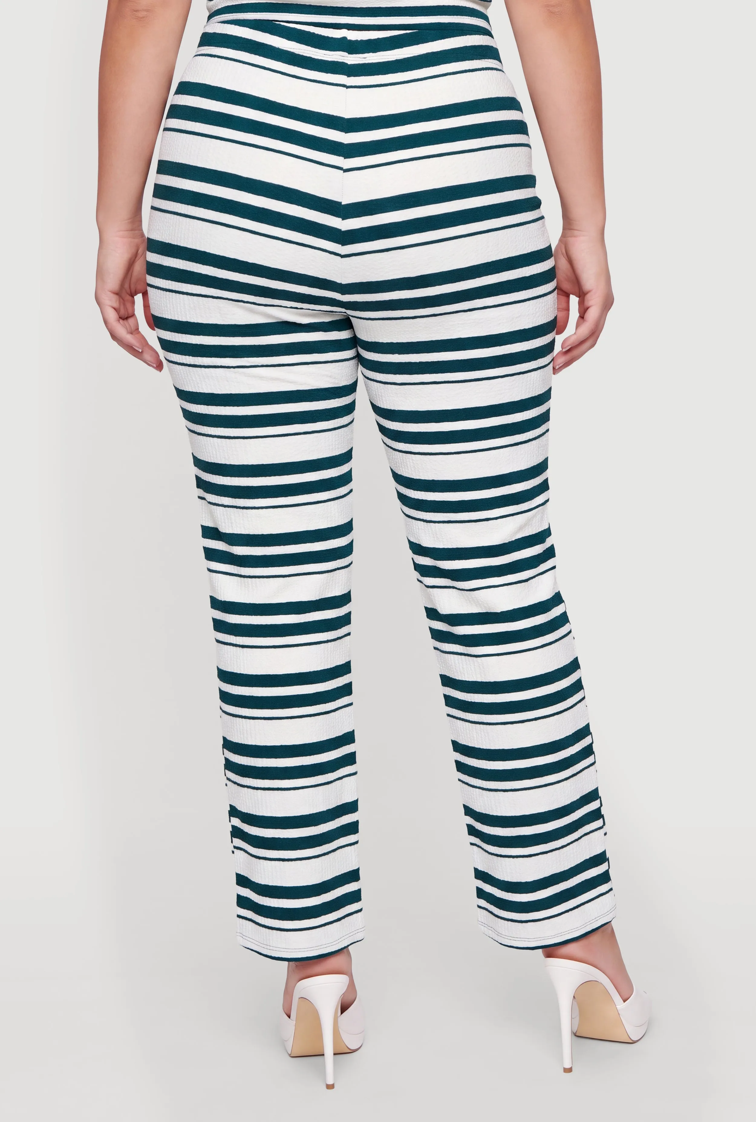 Plus Size Striped High Waisted Pants sold by Rainbow product image thumbnail 5