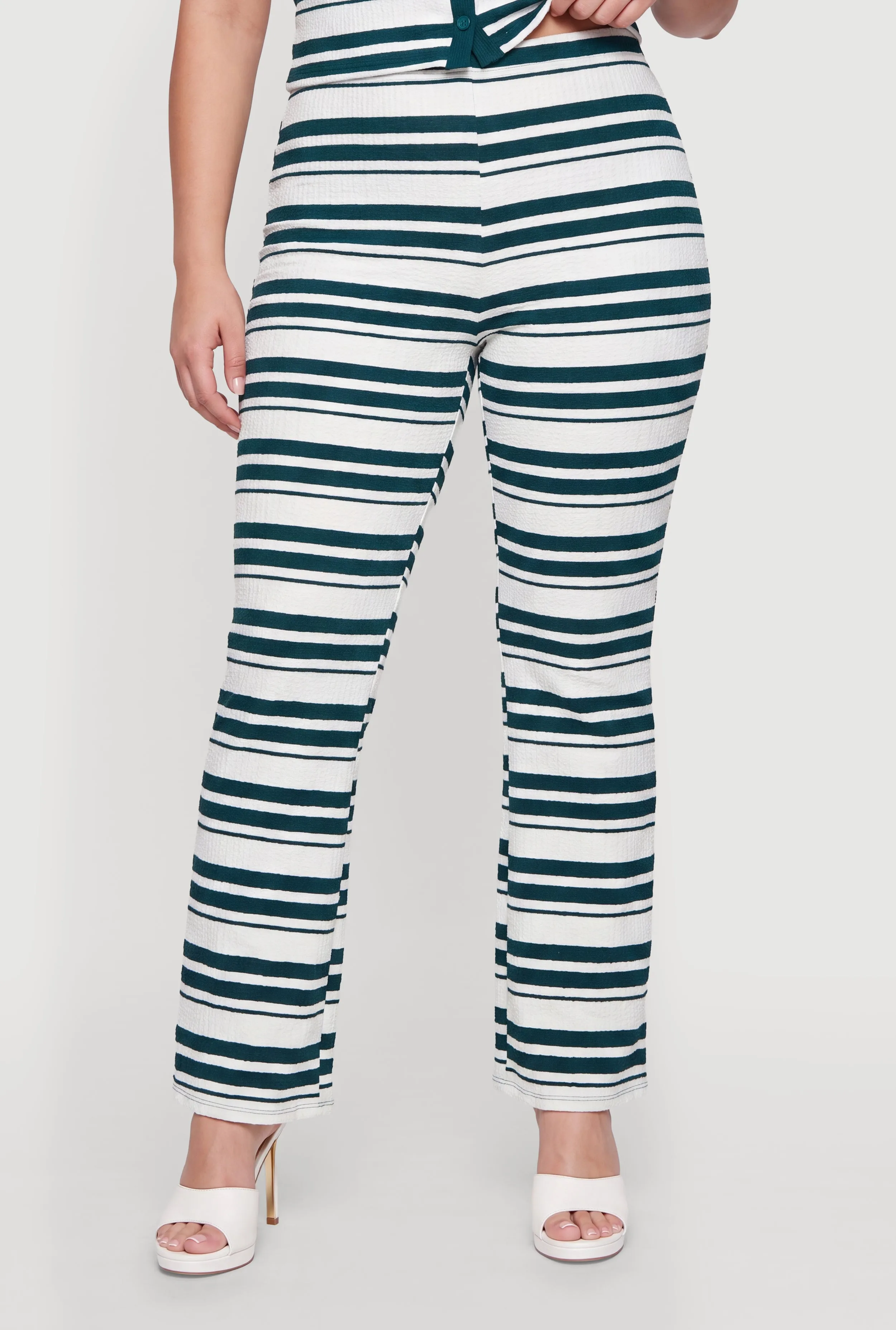 Plus Size Striped High Waisted Pants sold by Rainbow product image thumbnail 3