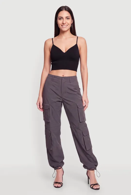 Seamless V-Neck Cropped Cami made by Rainbow