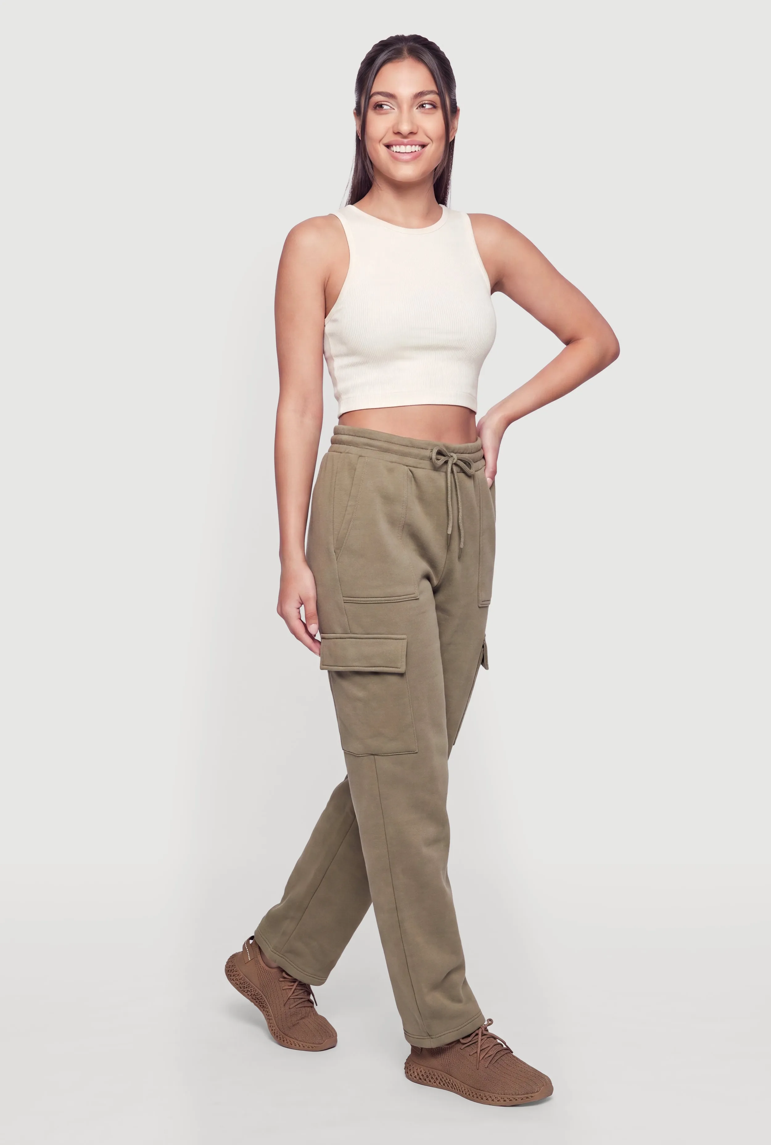 Fleece Sweatpants with Cargo Pockets sold by Rainbow product image thumbnail 2
