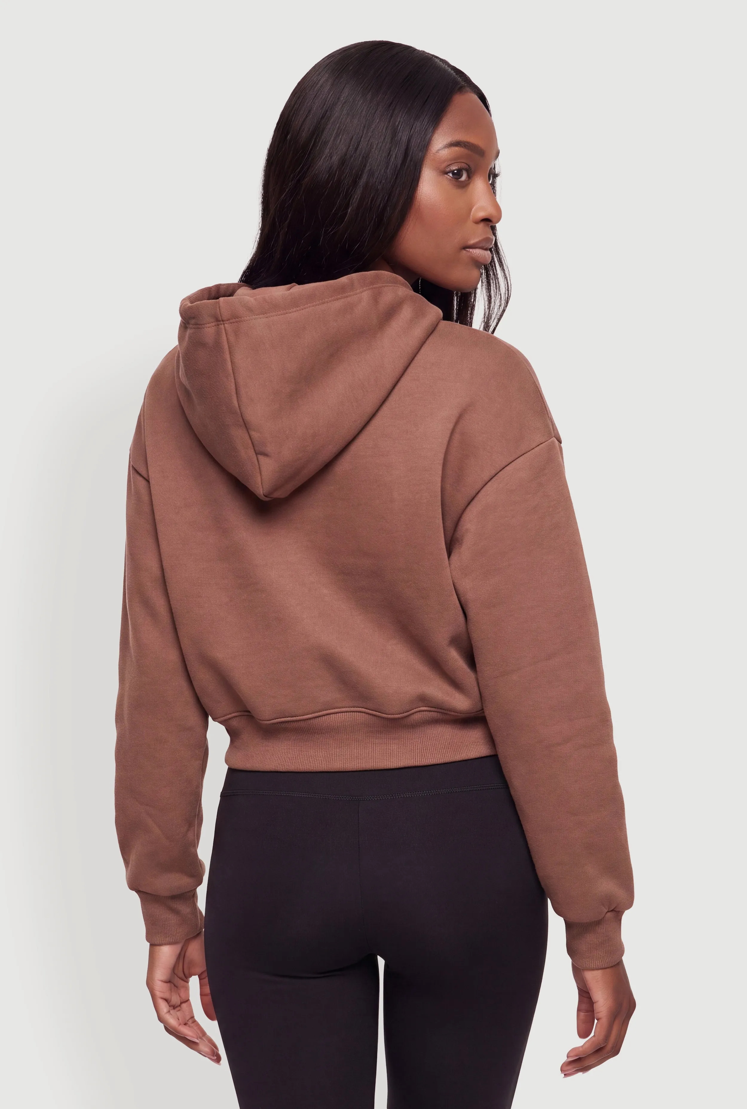 Long Sleeve Cropped Pullover Hoodie sold by Rainbow product image thumbnail 5
