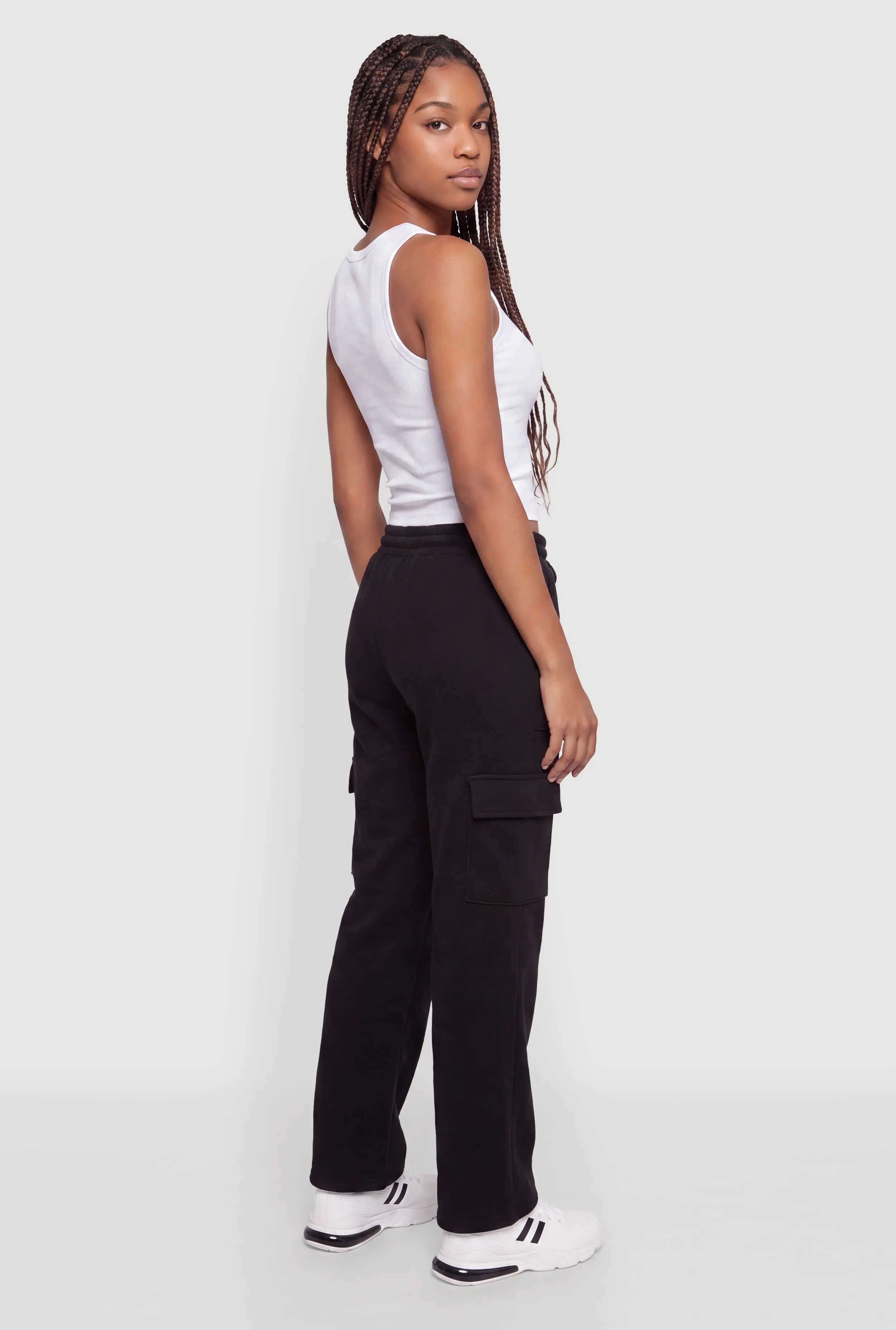 Fleece Sweatpants with Cargo Pockets sold by Rainbow product image thumbnail 2
