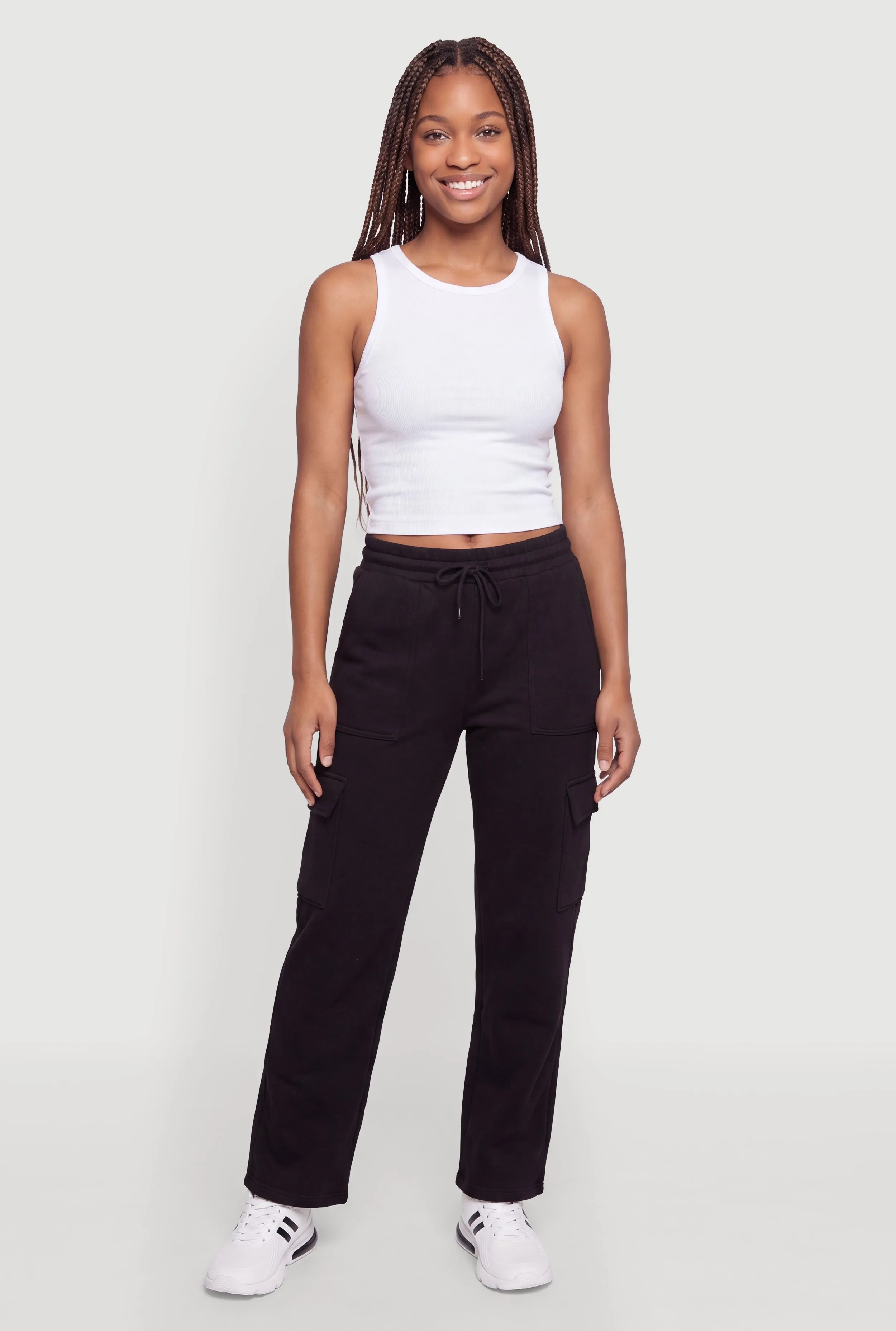 Fleece Sweatpants with Cargo Pockets sold by Rainbow