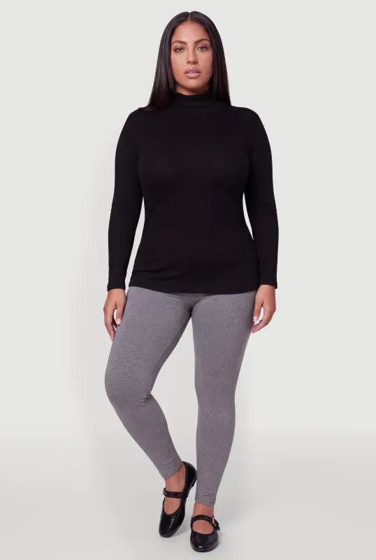 Plus Size Fleece Lined Leggings made by Rainbow