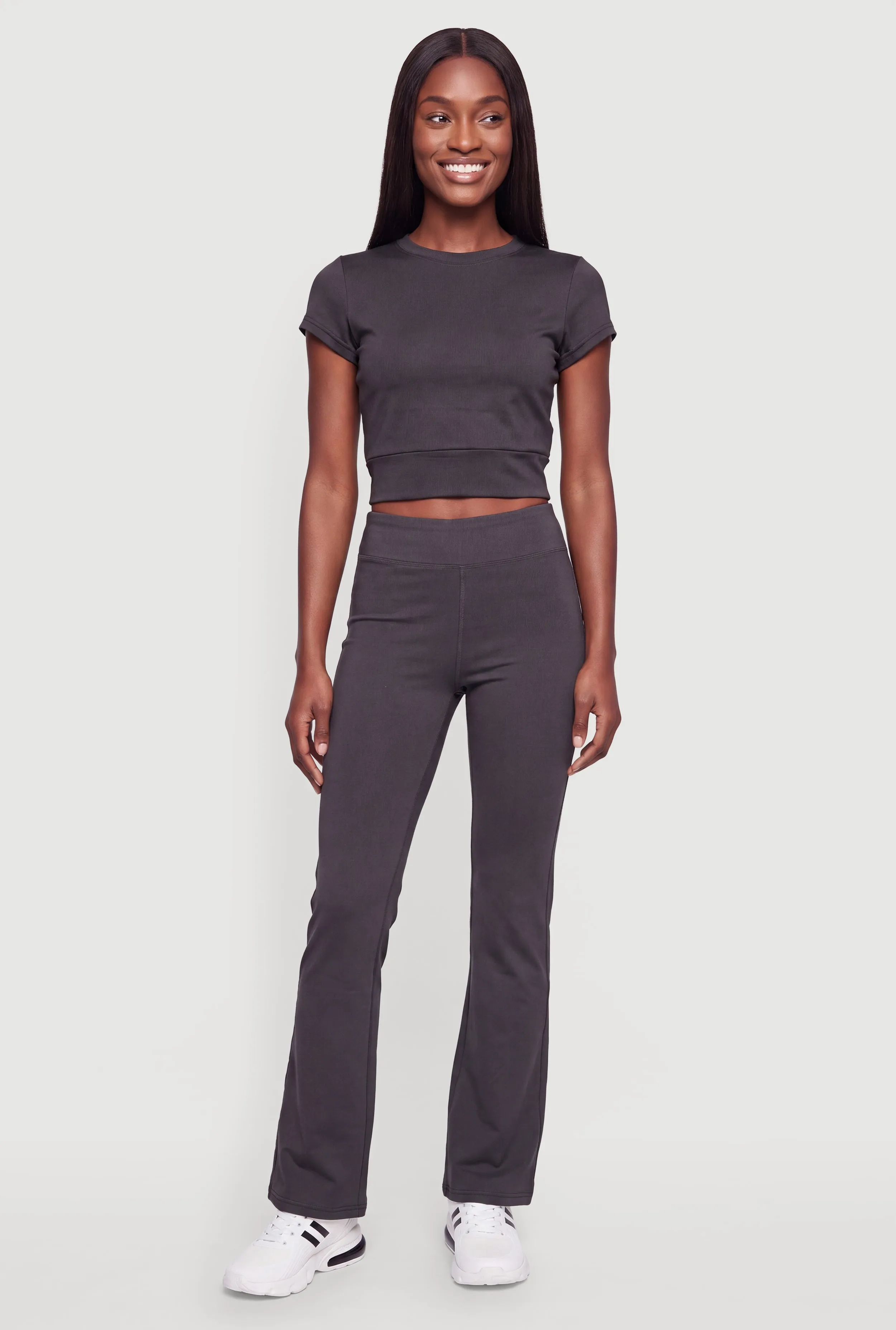 High Waisted Flare Leg Yoga Pants sold by Rainbow