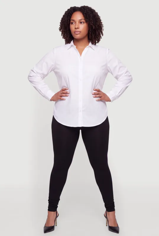 Plus Size Fleece Lined Seamless Leggings made by Rainbow