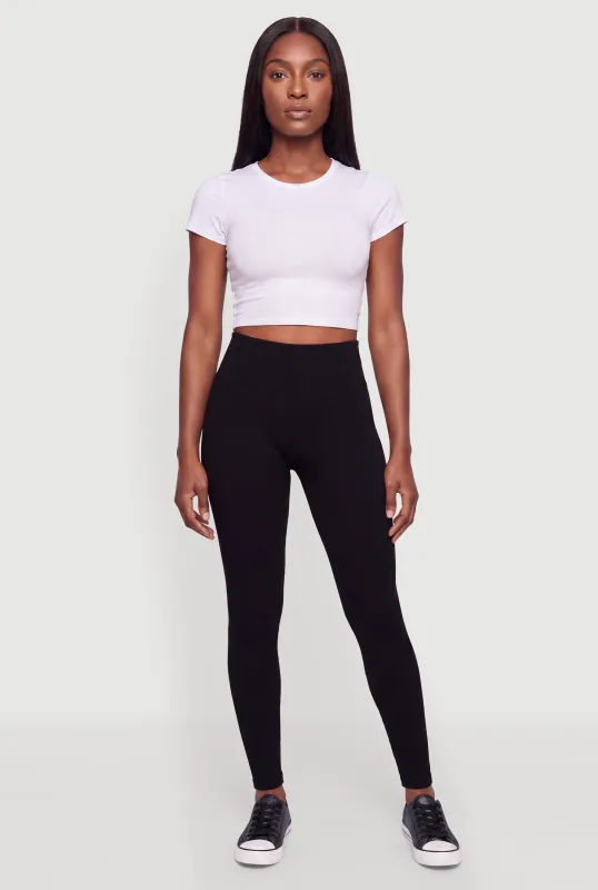 Compression Rib Seamless Leggings made by Rainbow