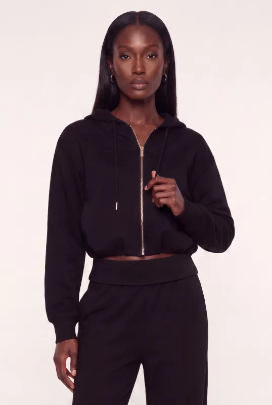 Zip Front Long Sleeve Hoodie made by Rainbow