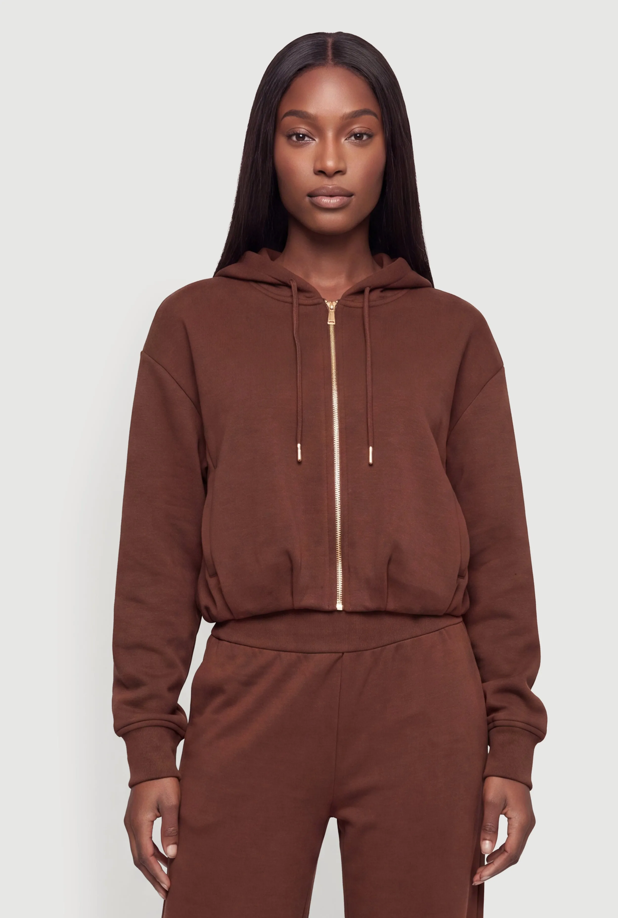 Zip Front Long Sleeve Hoodie sold by Rainbow product image thumbnail 3