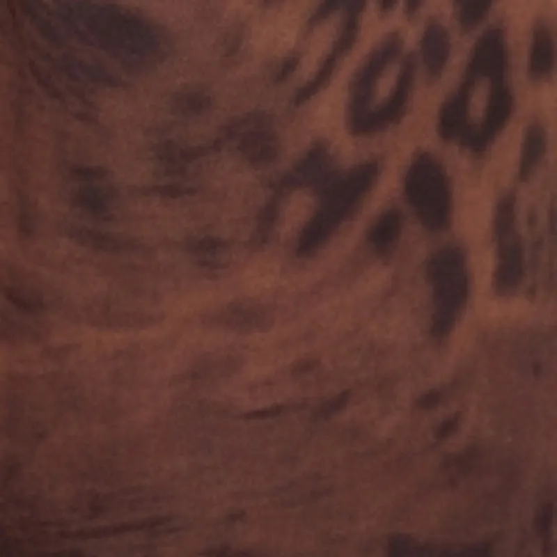 Faux Suede Animal Print Drawstring Waist Pull On Pants sold by Rainbow product image thumbnail 4