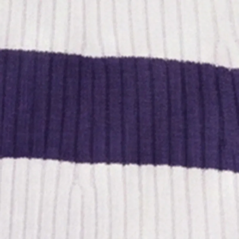 Ribbed Knit Faux Button Front Striped Dress sold by Rainbow product image thumbnail 4