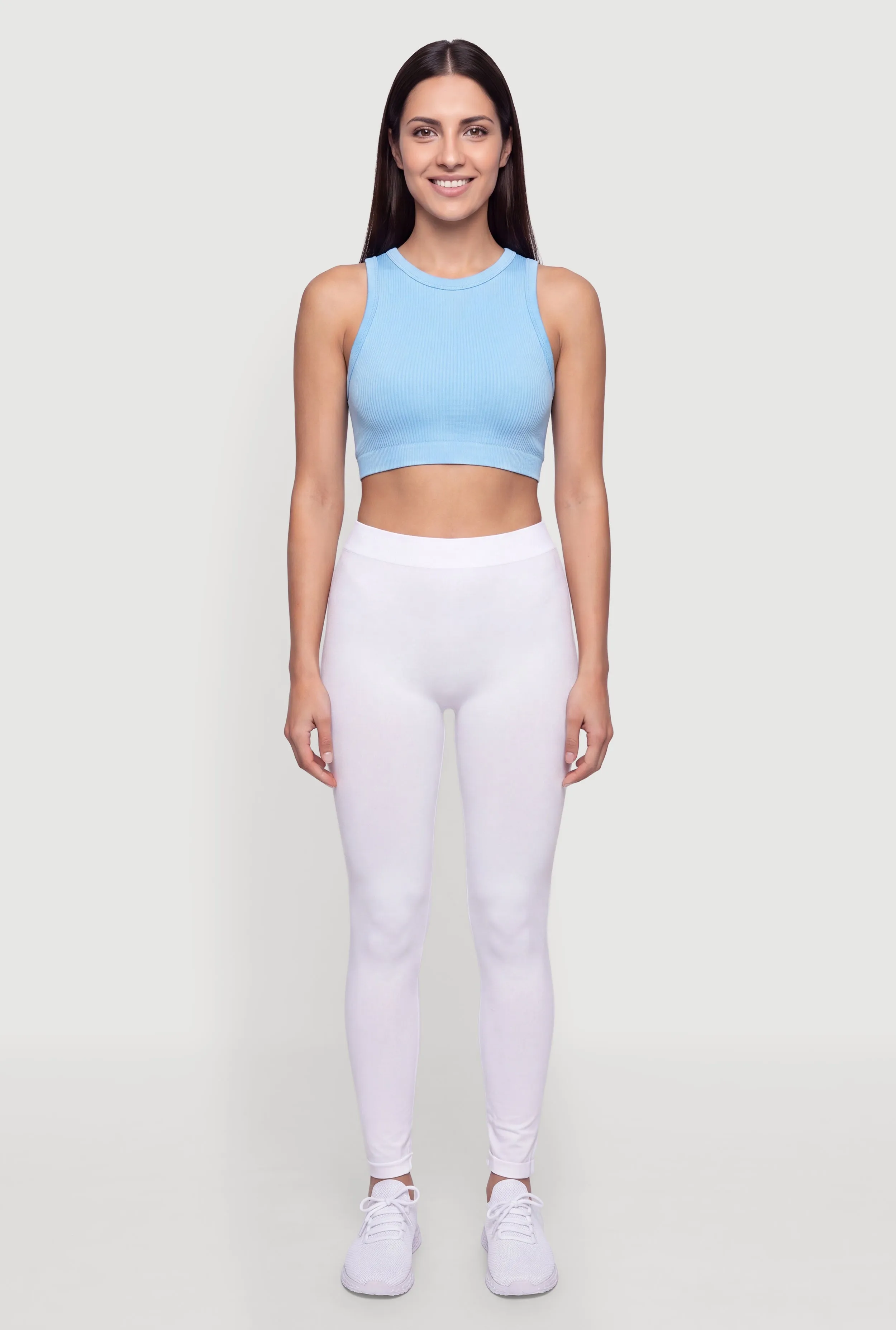 High Waisted Basic Seamless Leggings sold by Rainbow