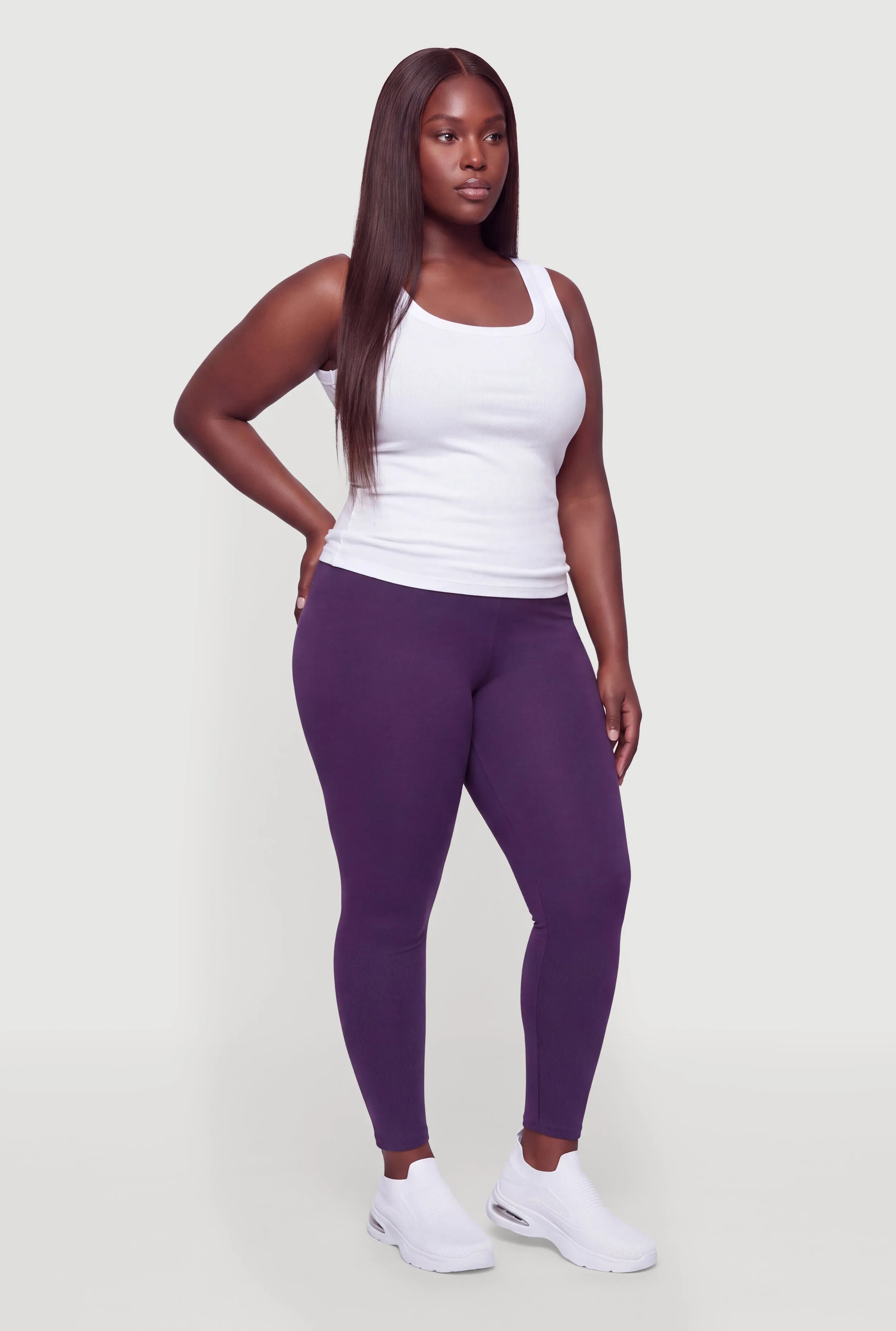Plus Size Fleece Lined Leggings sold by Rainbow product image thumbnail 2