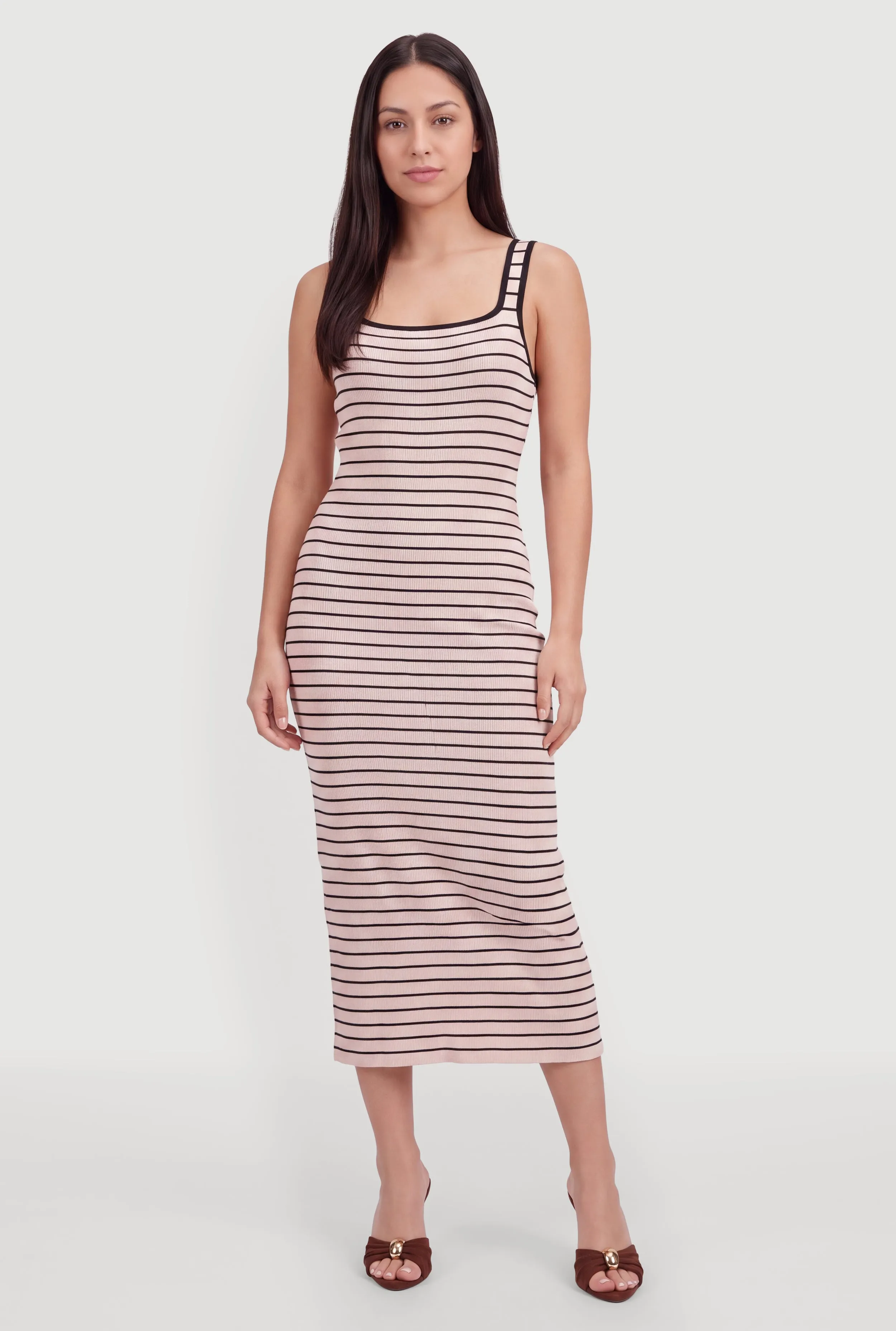 Striped Knit Tank Maxi Dress sold by Rainbow product image thumbnail 3