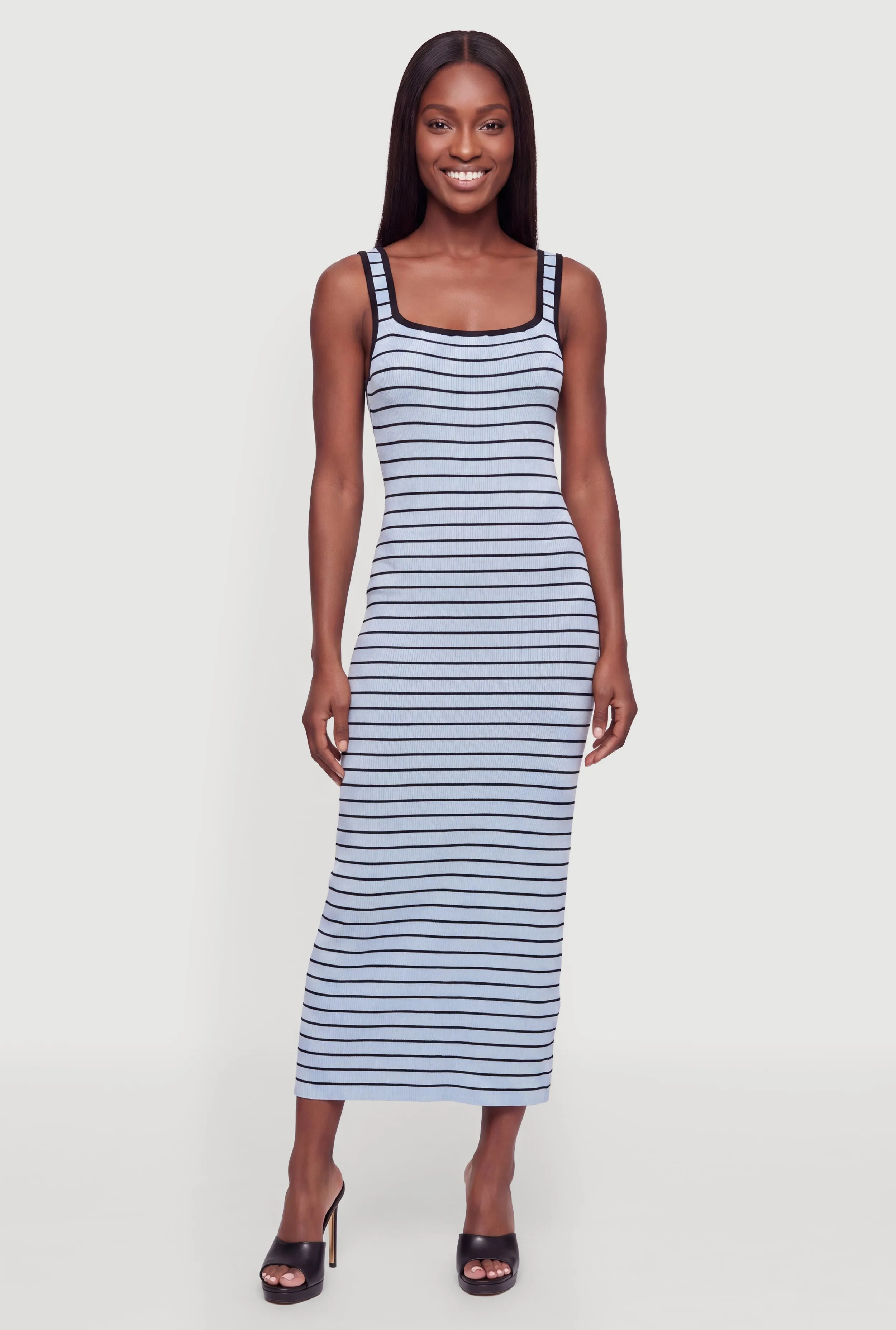Striped Knit Tank Maxi Dress sold by Rainbow product image thumbnail 2