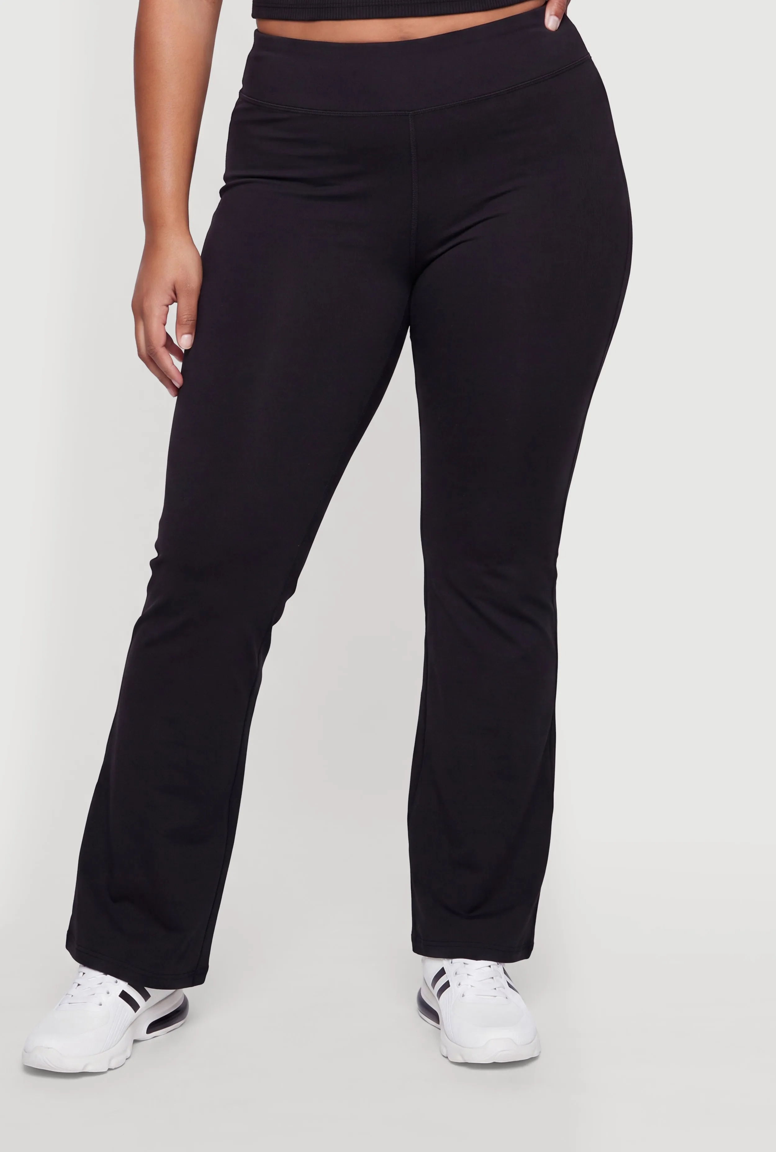 Plus Size High Waisted Boot Cut Pull On Pants sold by Rainbow product image thumbnail 3