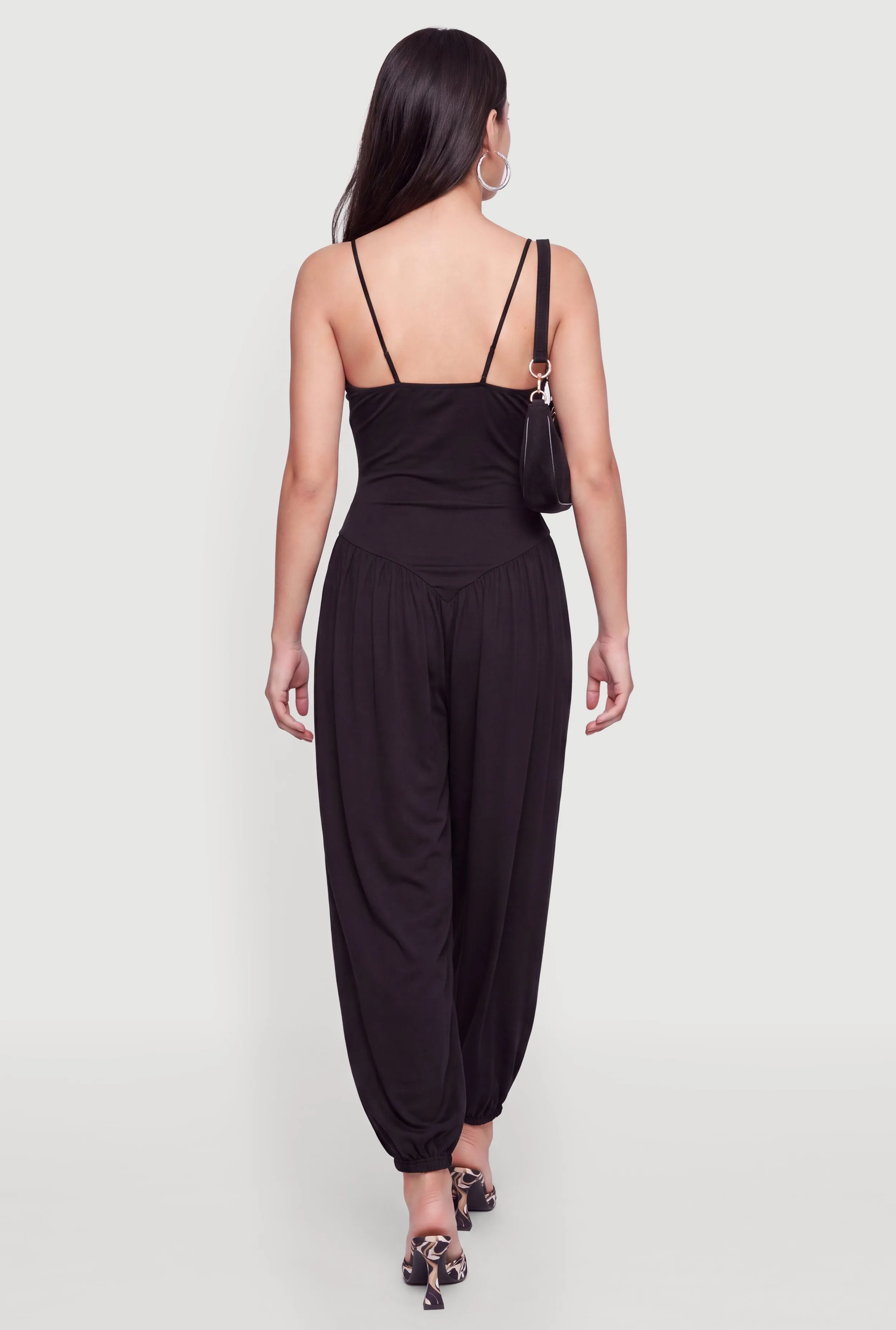 Sleeveless V Neck Balloon Leg Jumpsuit sold by Rainbow product image thumbnail 3