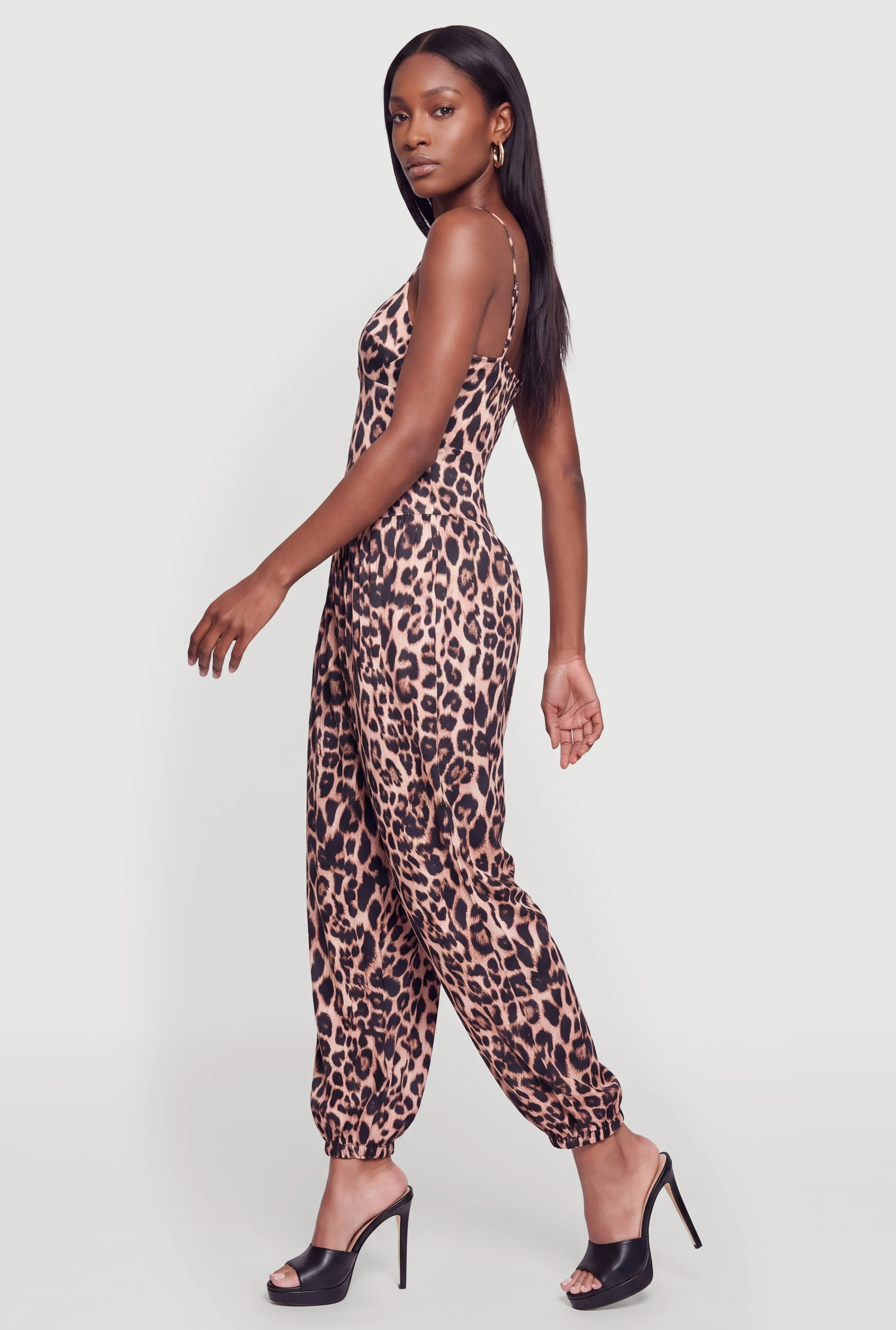 Sleeveless V Neck Balloon Leg Jumpsuit sold by Rainbow product image thumbnail 2