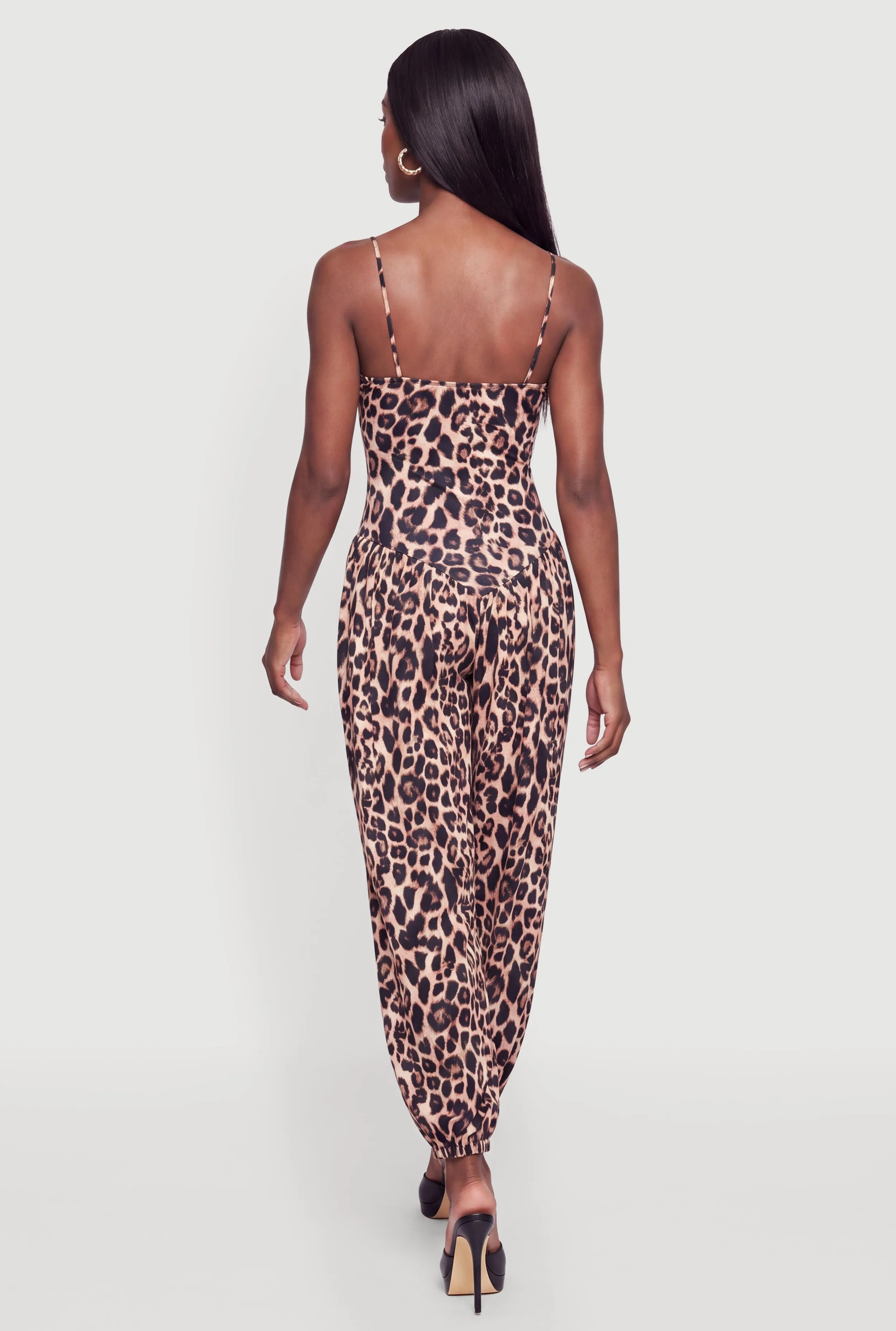 Sleeveless V Neck Balloon Leg Jumpsuit sold by Rainbow product image thumbnail 3