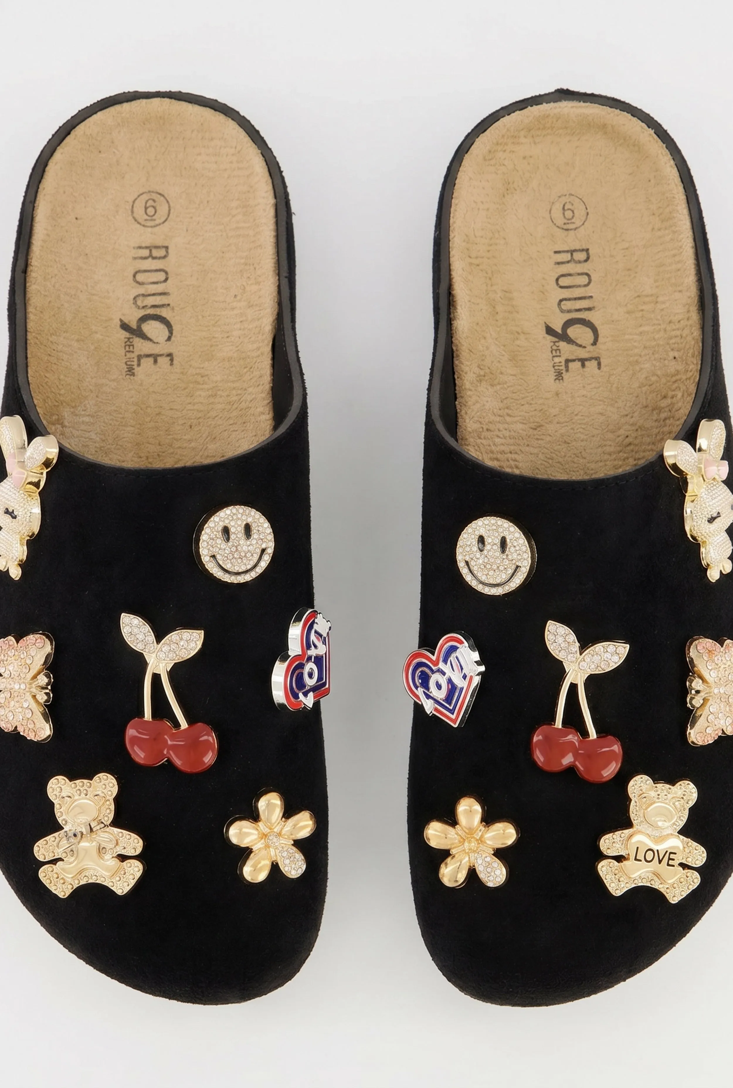Faux Suede Clog Mules with Charms sold by Rainbow product image thumbnail 5