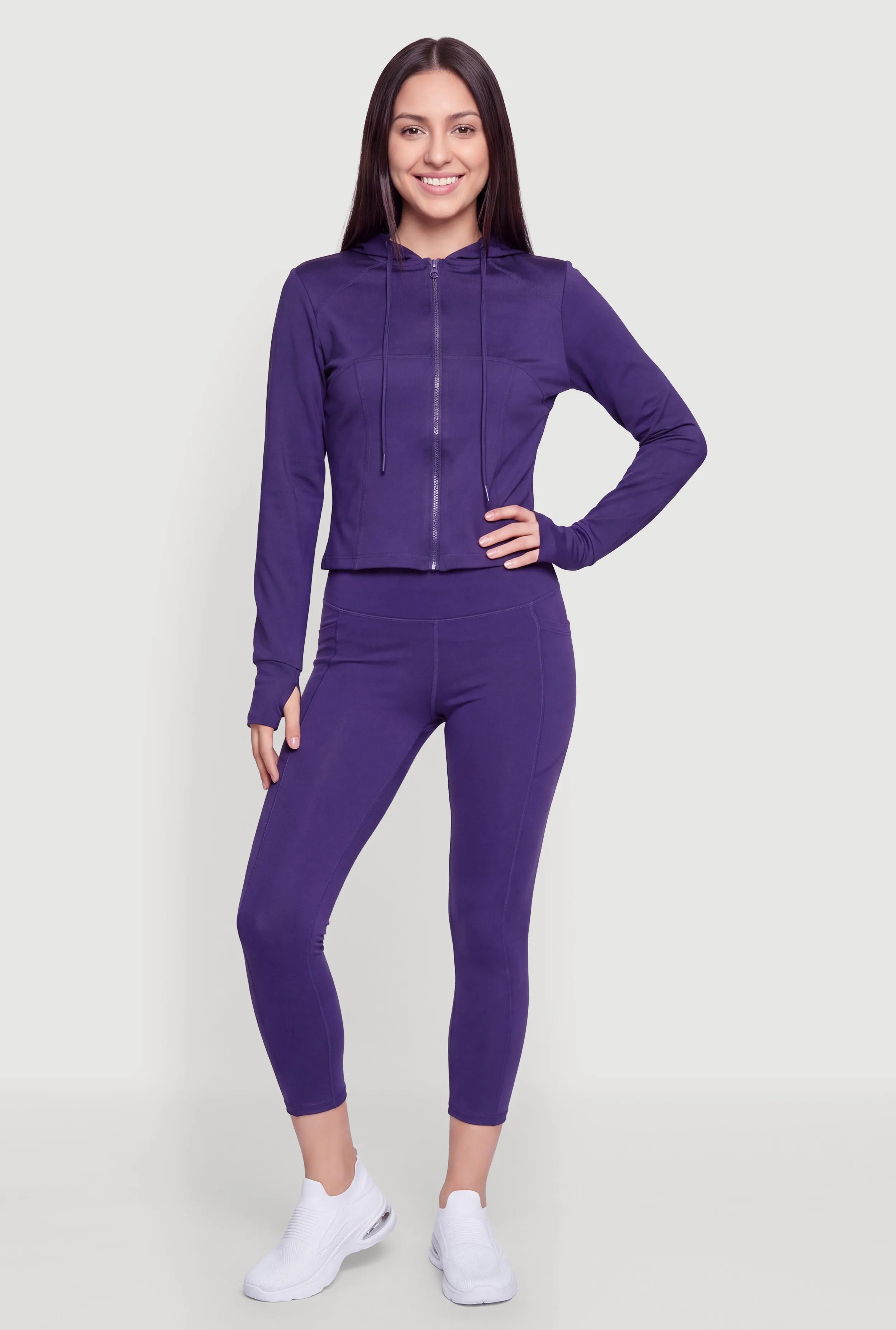 Cell Phone Pocket Mid Rise Capri Leggings sold by Rainbow product image thumbnail 5