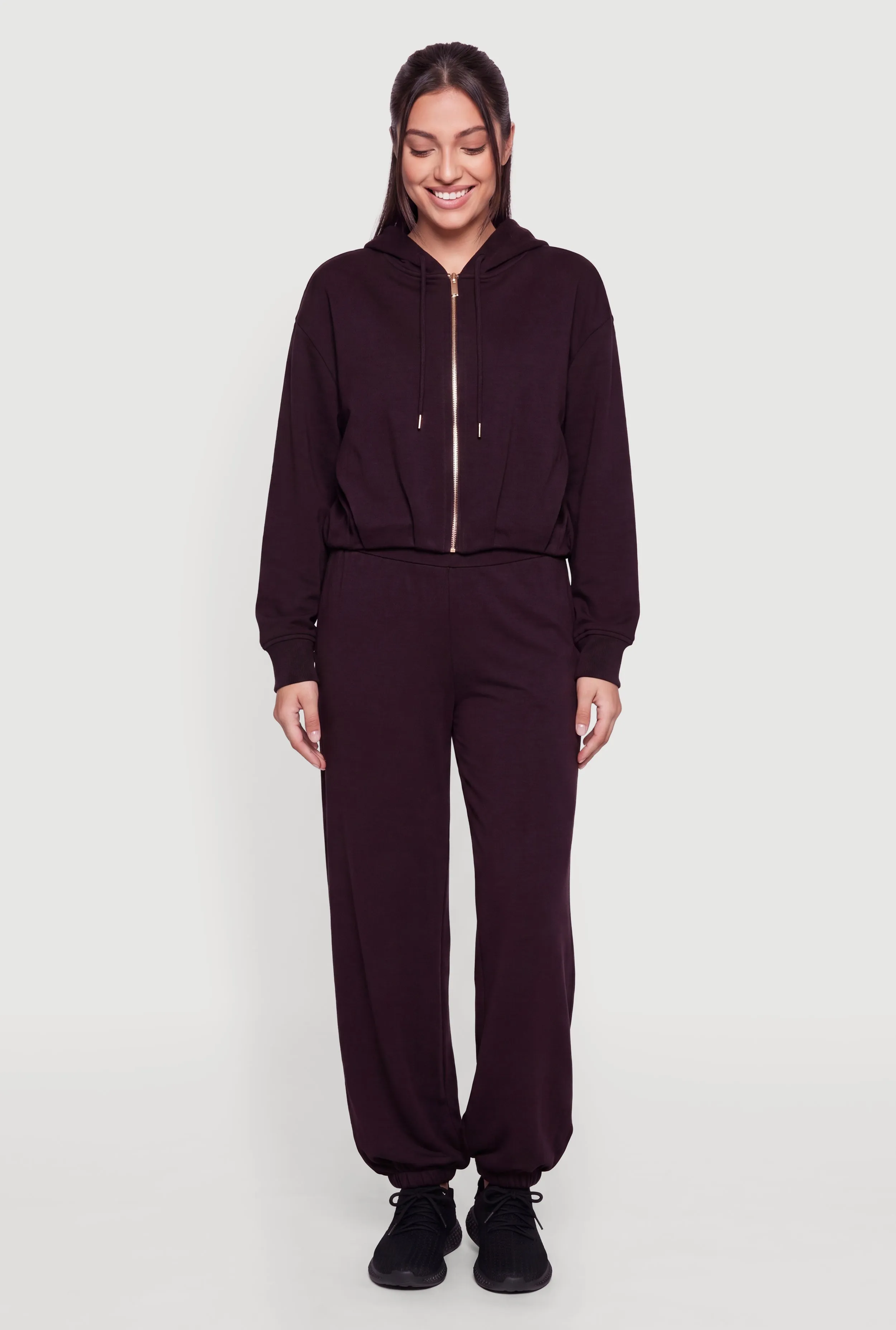 Zip Front Long Sleeve Hoodie sold by Rainbow product image thumbnail 2