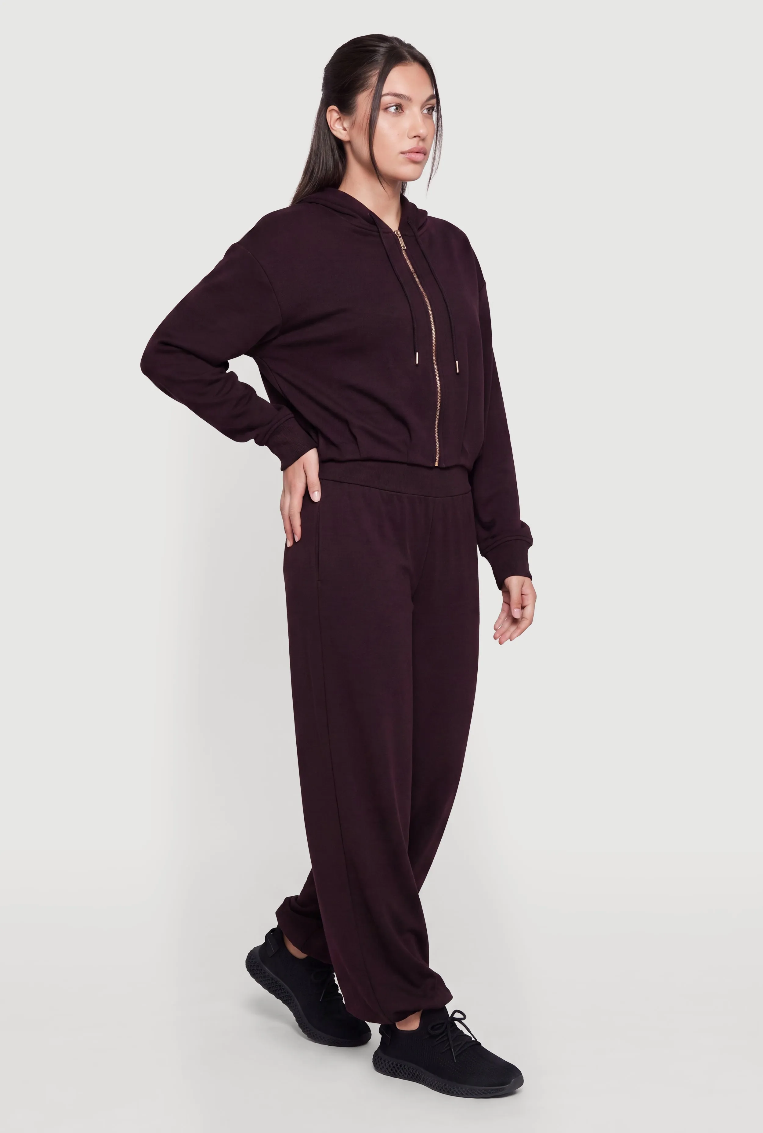 Zip Front Long Sleeve Hoodie sold by Rainbow product image thumbnail 3