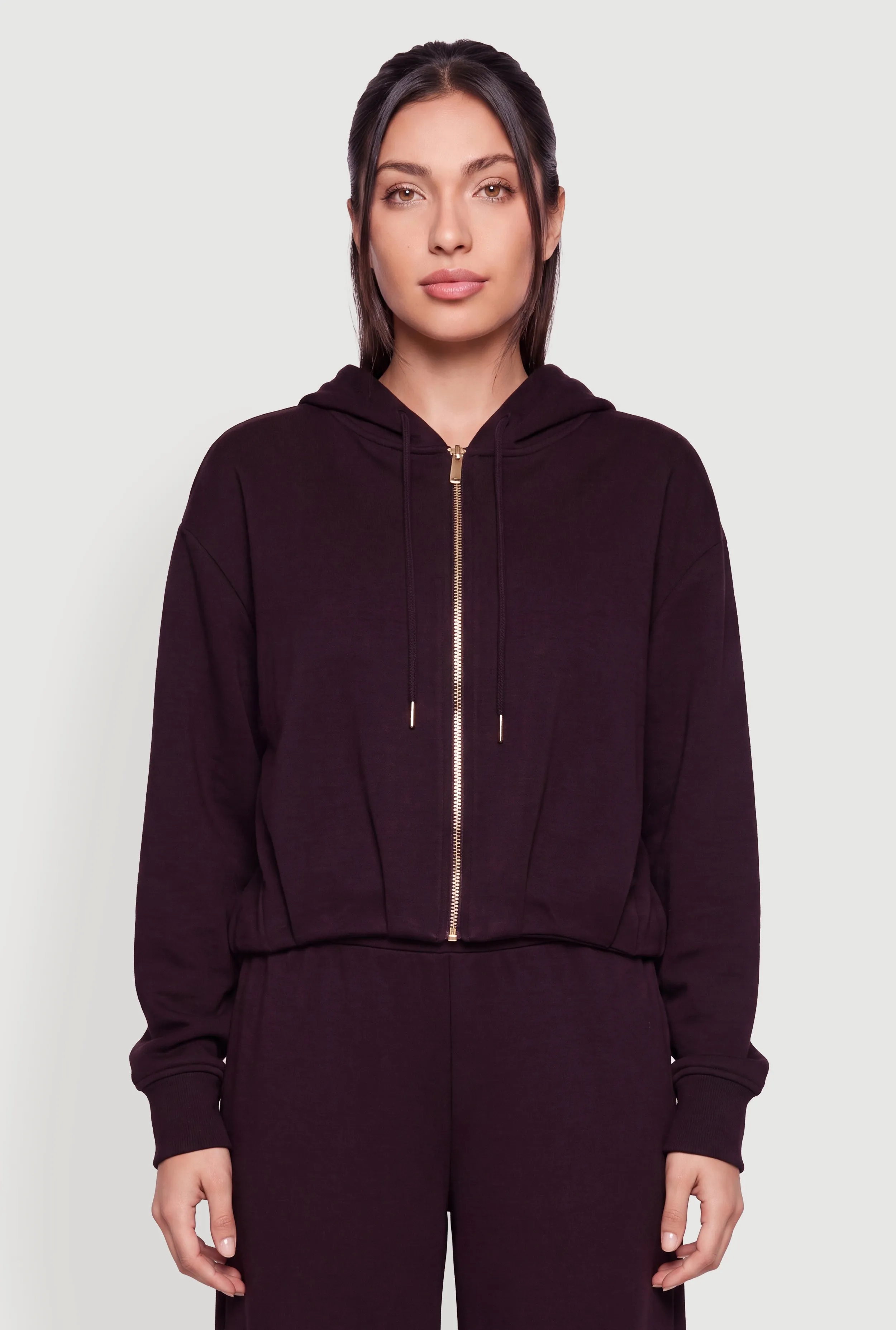 Zip Front Long Sleeve Hoodie sold by Rainbow