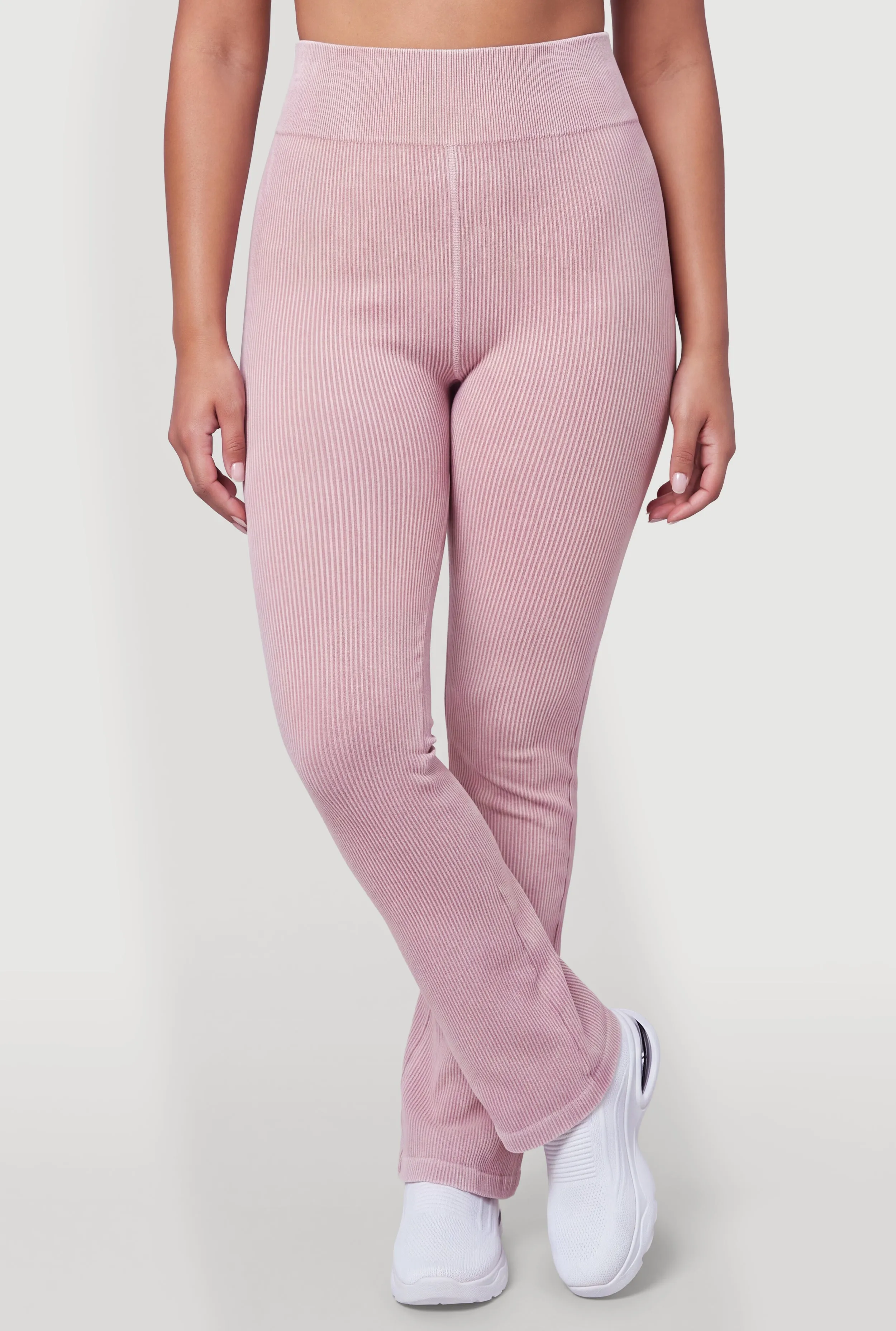 Plus Size Acid Wash High Waisted Boot Cut Pull On Pants sold by Rainbow product image thumbnail 3