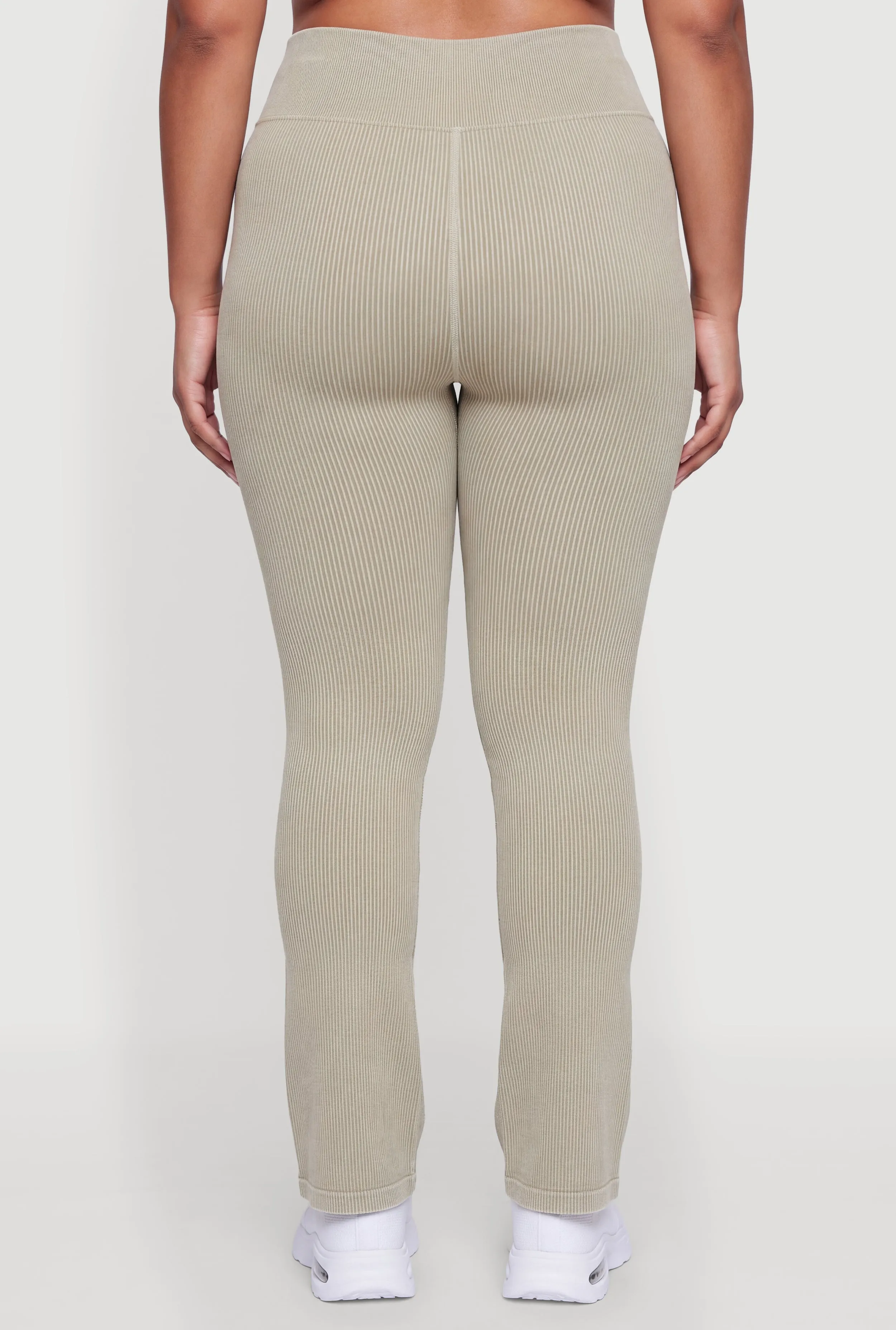Plus Size Acid Wash High Waisted Boot Cut Pull On Pants sold by Rainbow product image thumbnail 5