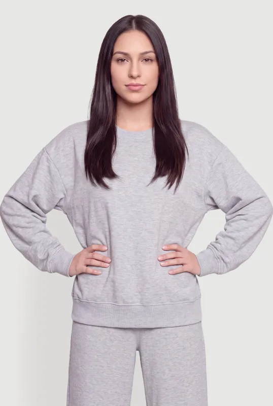 Long Sleeve Crew Neck Sweatshirt made by iris