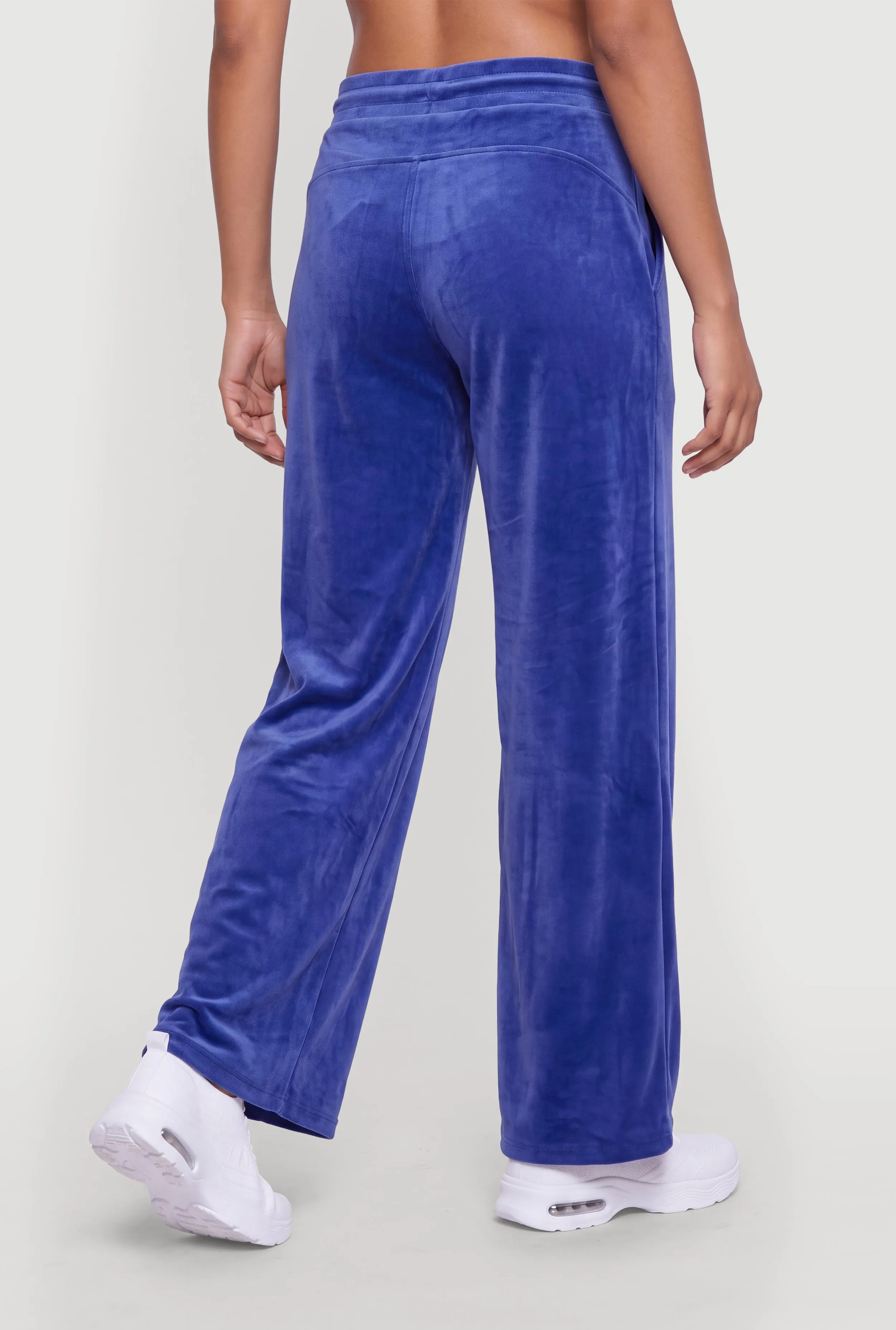 Velour Wide Leg Drawstring Waist Pants sold by Rainbow product image thumbnail 5