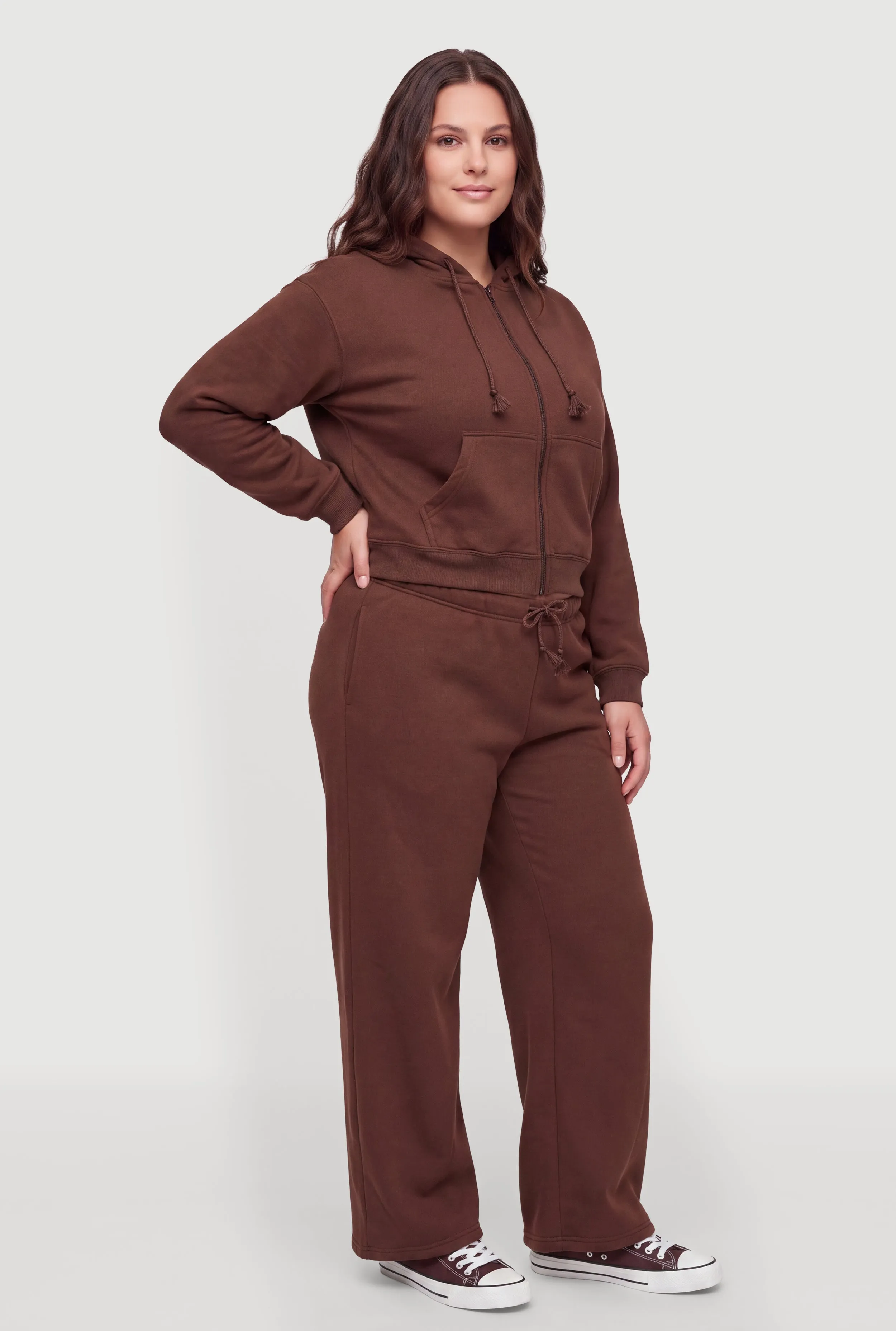 Plus Size Drawstring High Waisted Sweatpants sold by Rainbow product image thumbnail 2