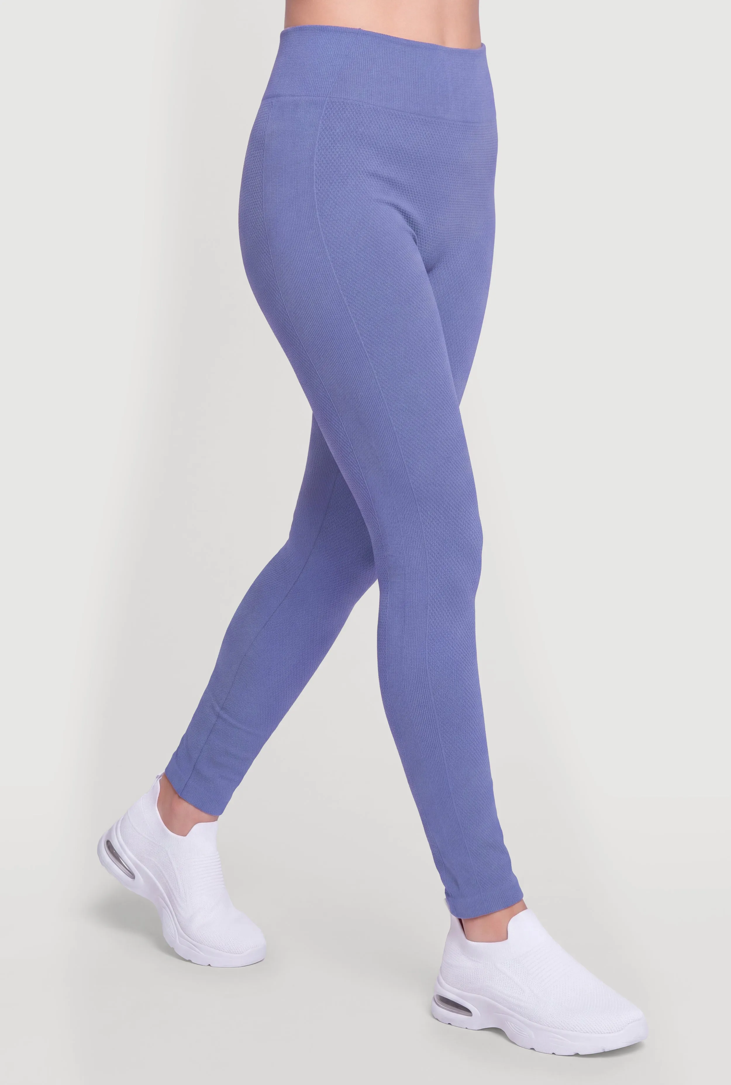 Fleece Lined Compression Rib Seamless Leggings sold by Rainbow product image thumbnail 3