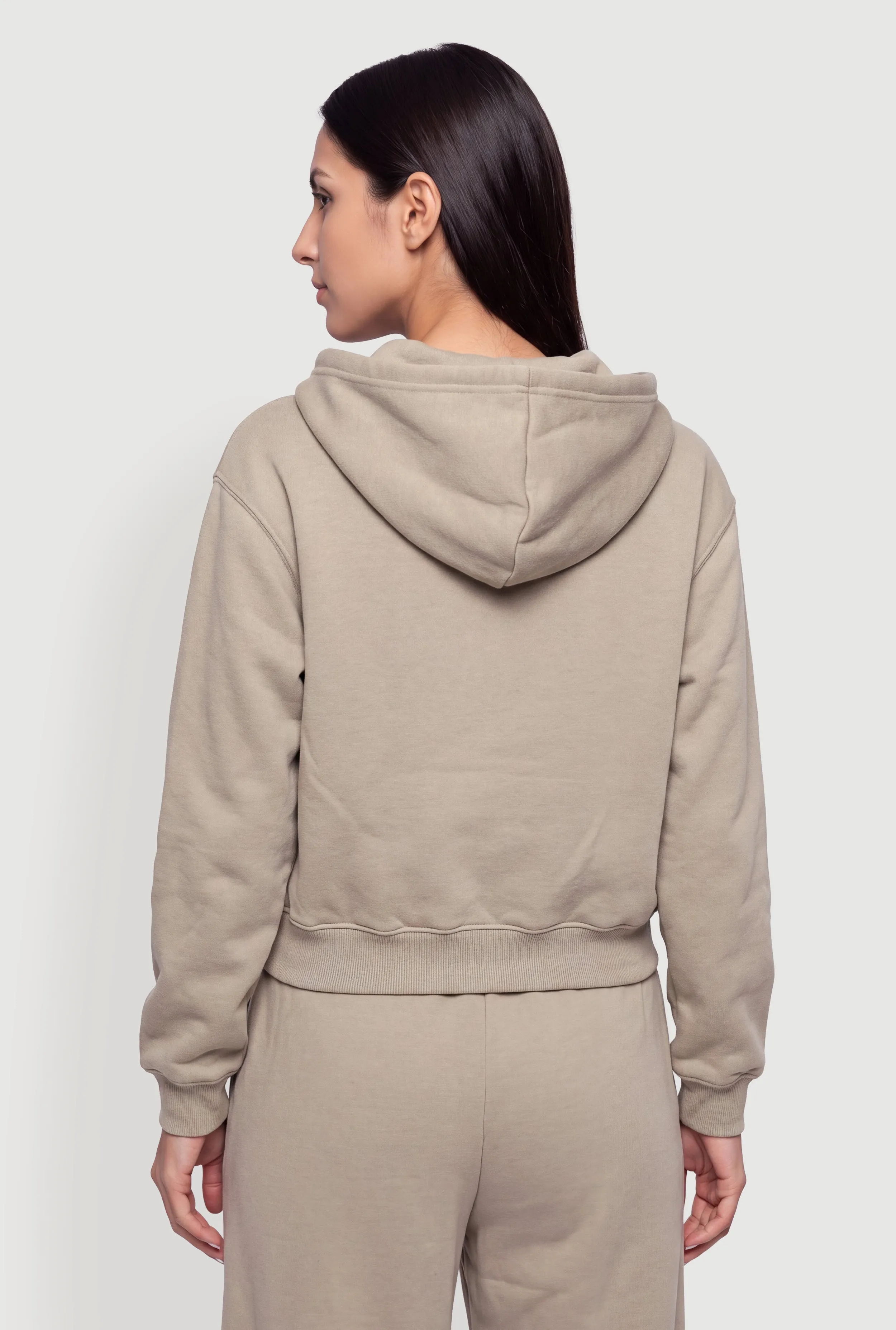 Fleece Lined Zip Front Drawstring Hoodie sold by Rainbow product image thumbnail 5