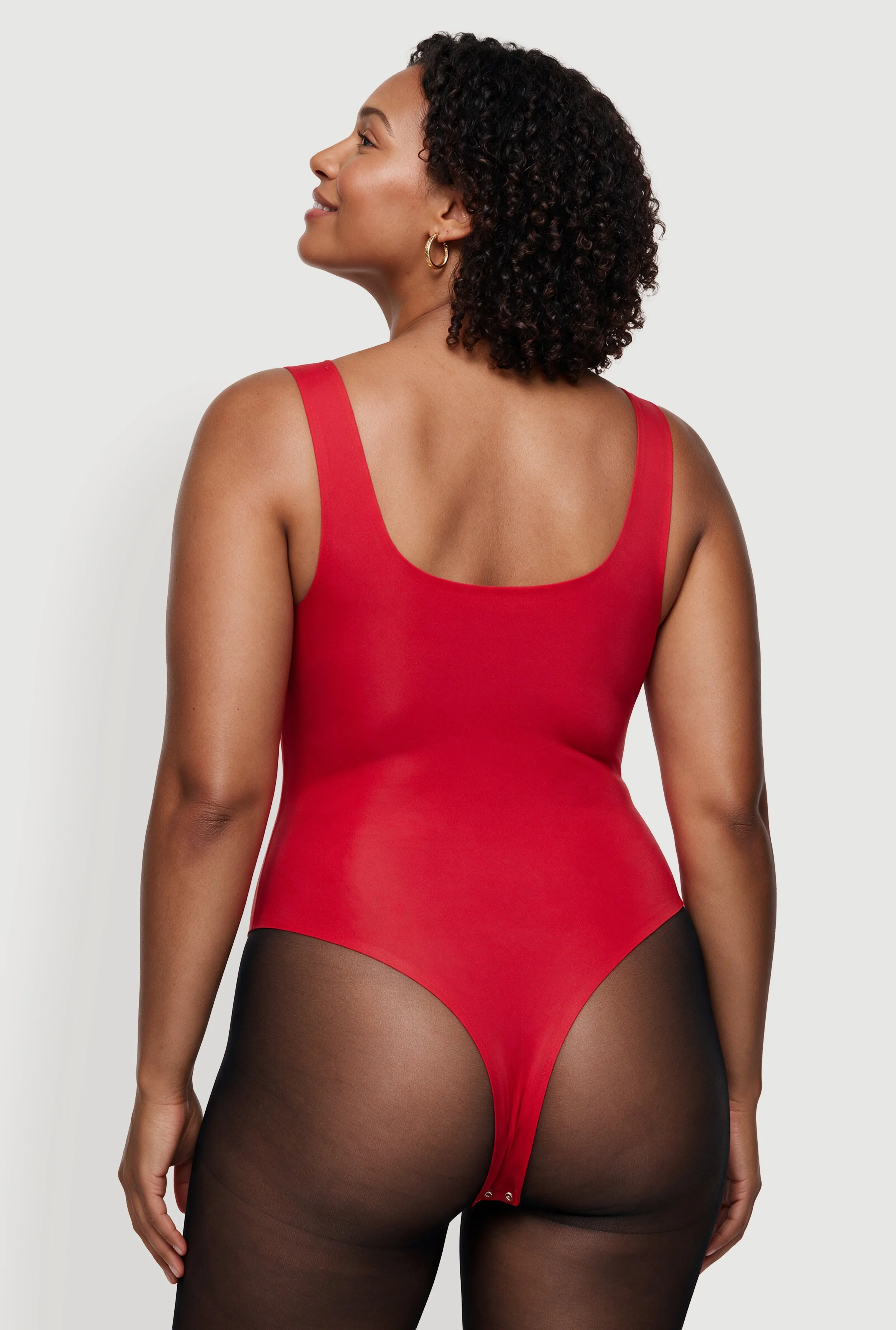 Plus Size Square Neck Sleeveless Bodysuit sold by Rainbow product image thumbnail 5