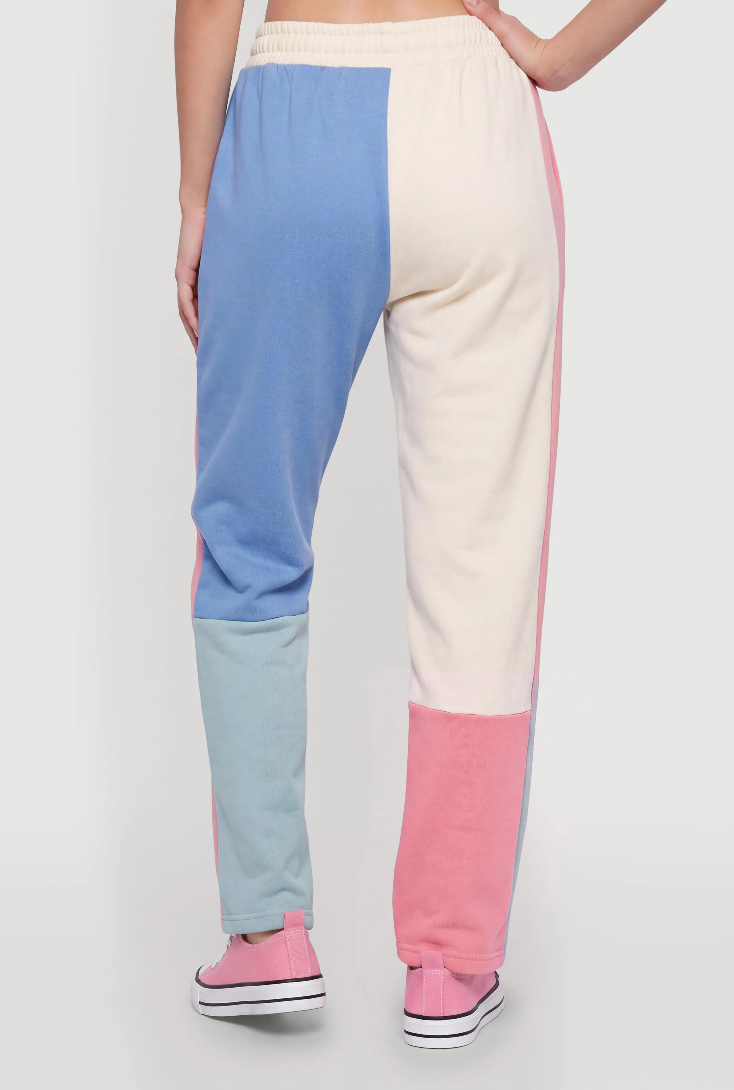 Color Blocked Pull On Sweatpants sold by Rainbow product image thumbnail 4