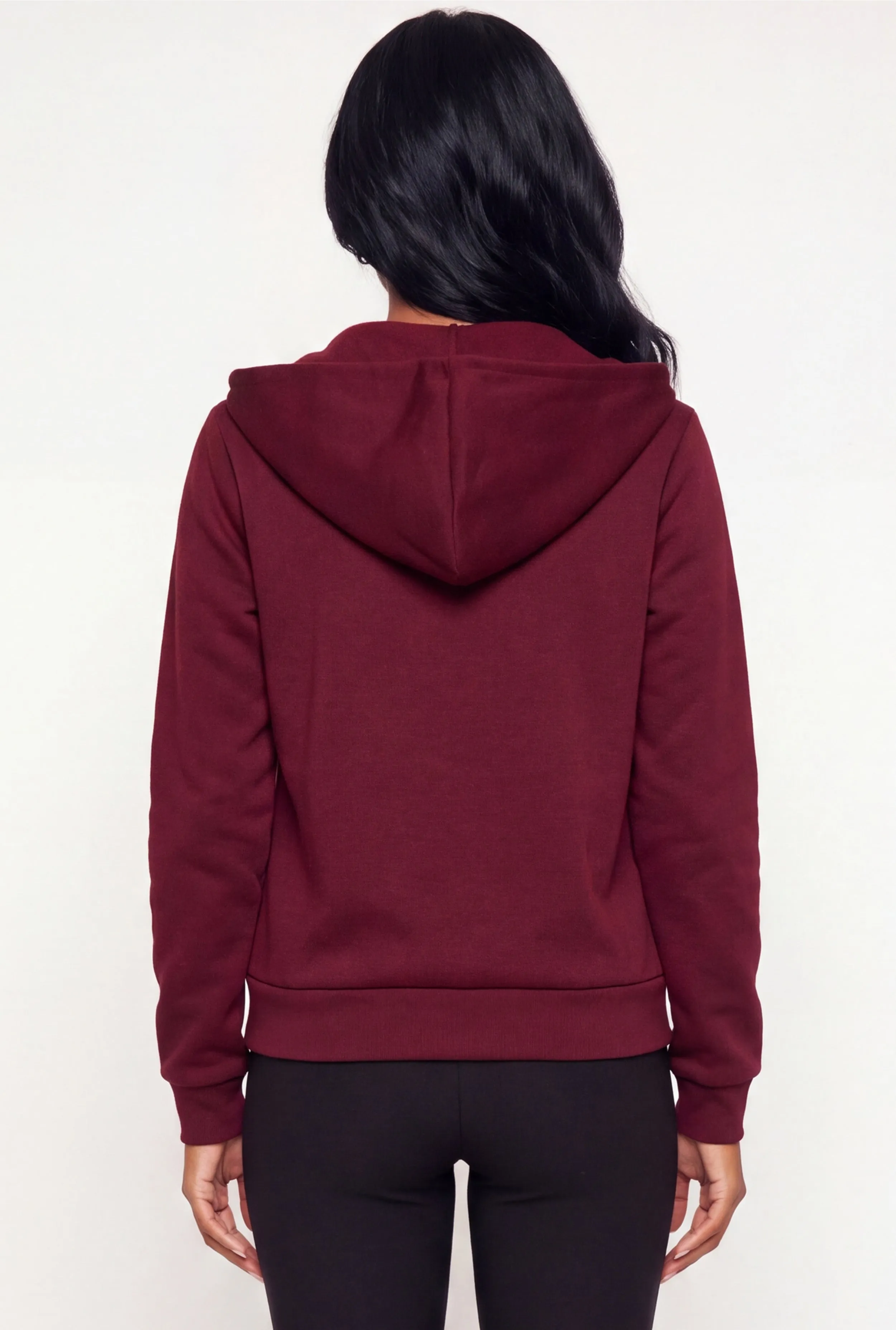 Fleece Long Sleeve Zip Front Hoodie sold by Rainbow product image thumbnail 5