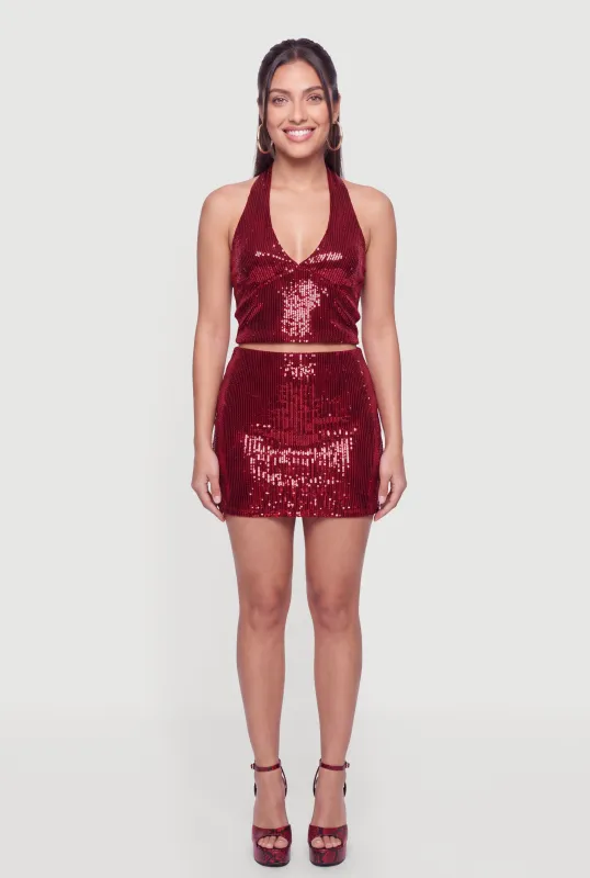 Sequin Mini Skort made by iris