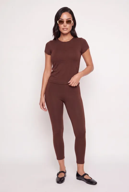Short Sleeve Tee and Cropped Leggings made by Rainbow