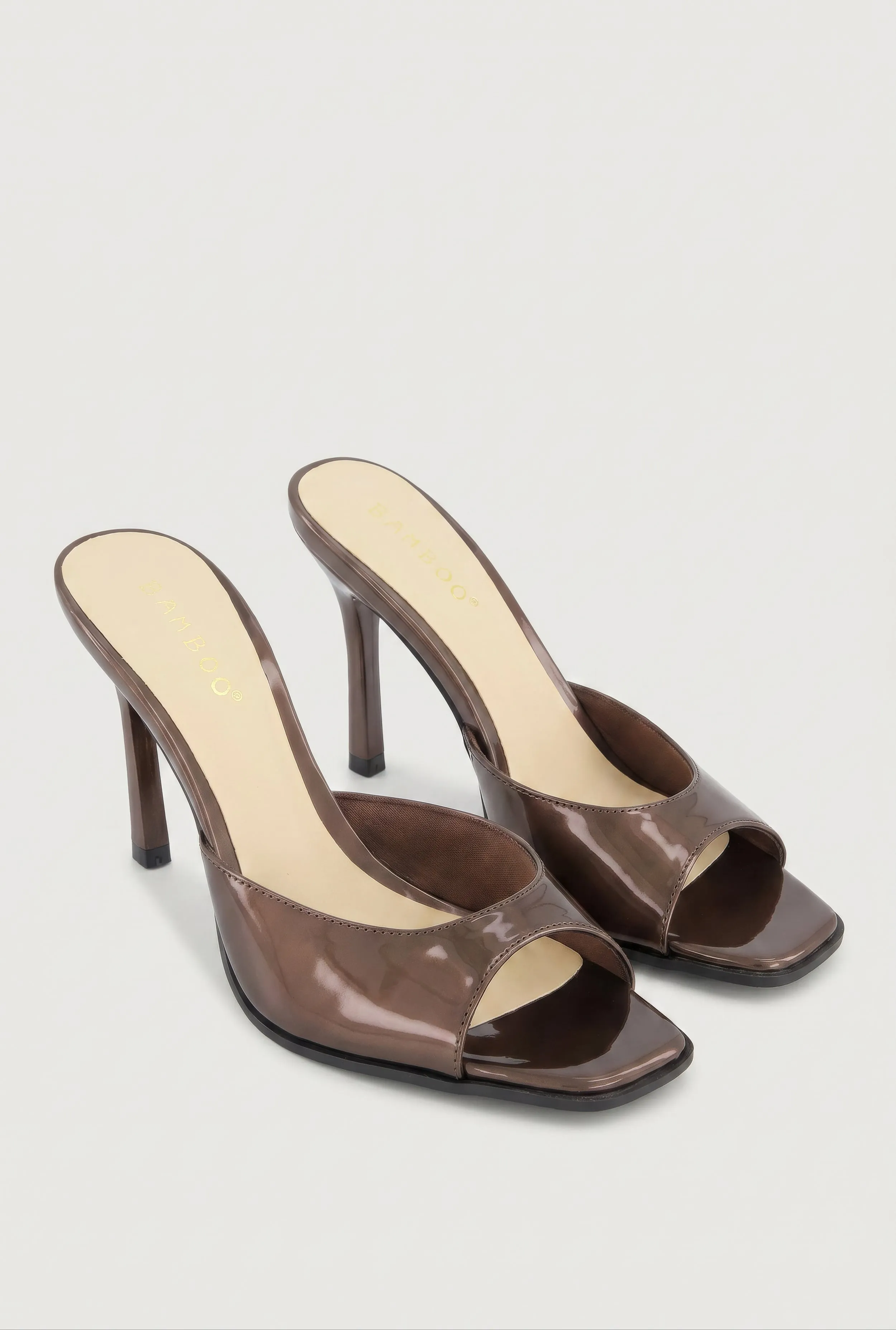 Square Open Toe High Heel Mules sold by Rainbow product image thumbnail 2