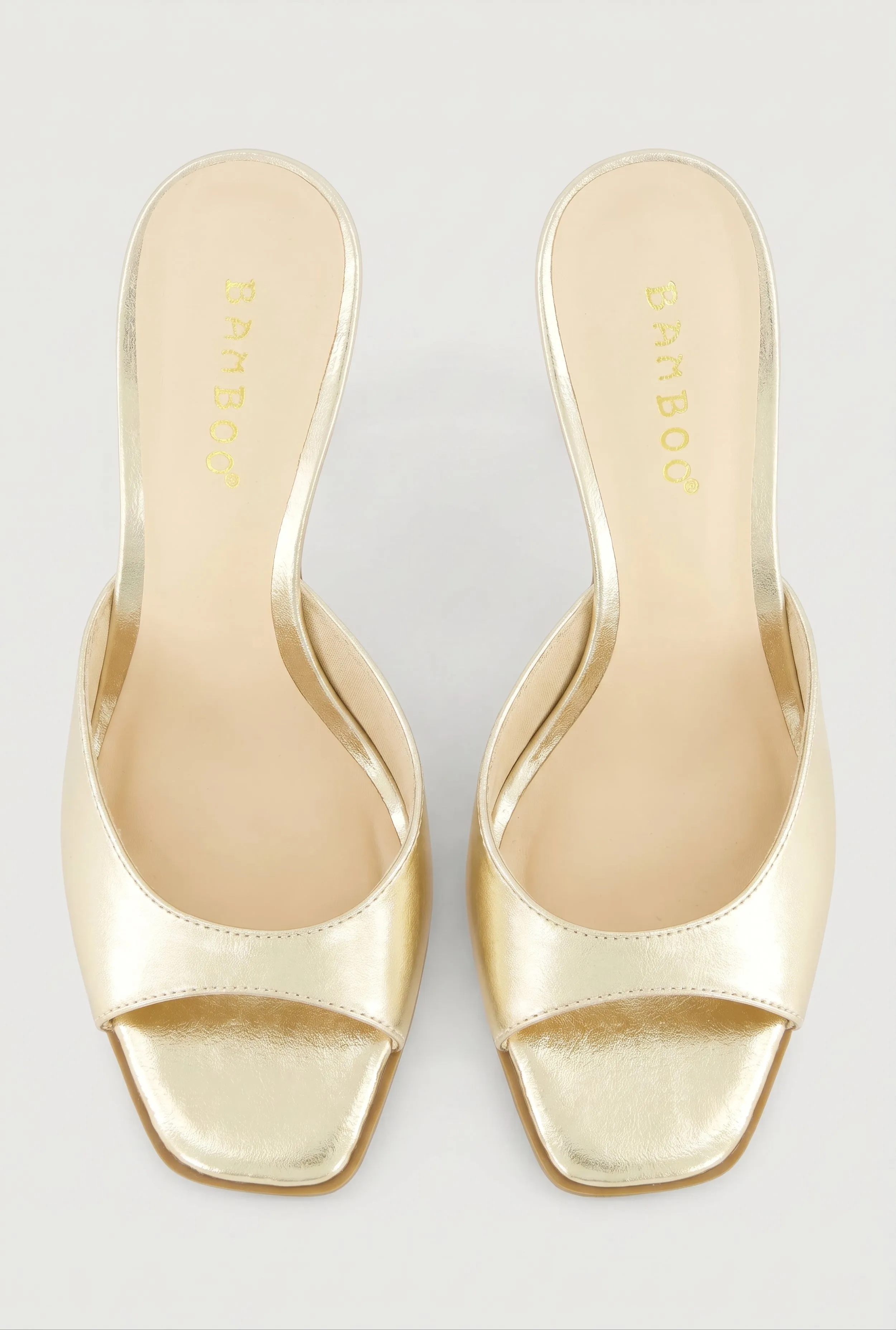 Square Open Toe High Heel Mules sold by Rainbow product image thumbnail 5
