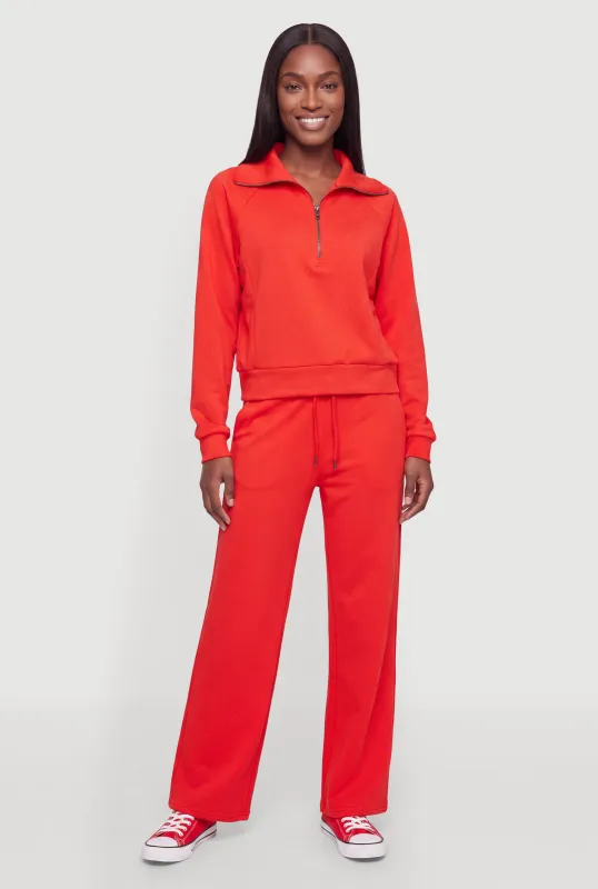 Drawstring Waist Pull On Sweatpants made by Rainbow
