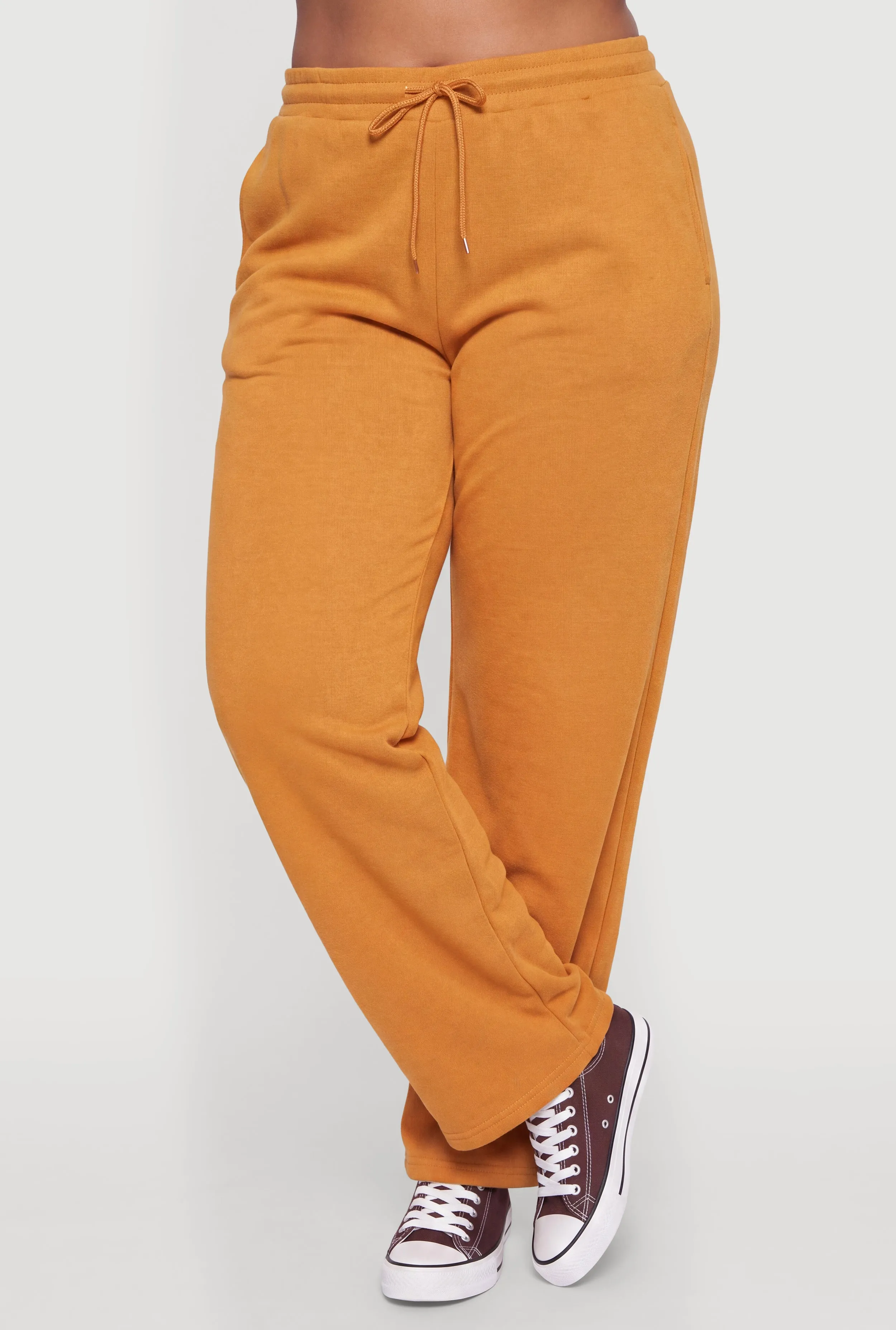Plus Size Drawstring Waist Wide Leg Basic Sweatpants sold by Rainbow product image thumbnail 3