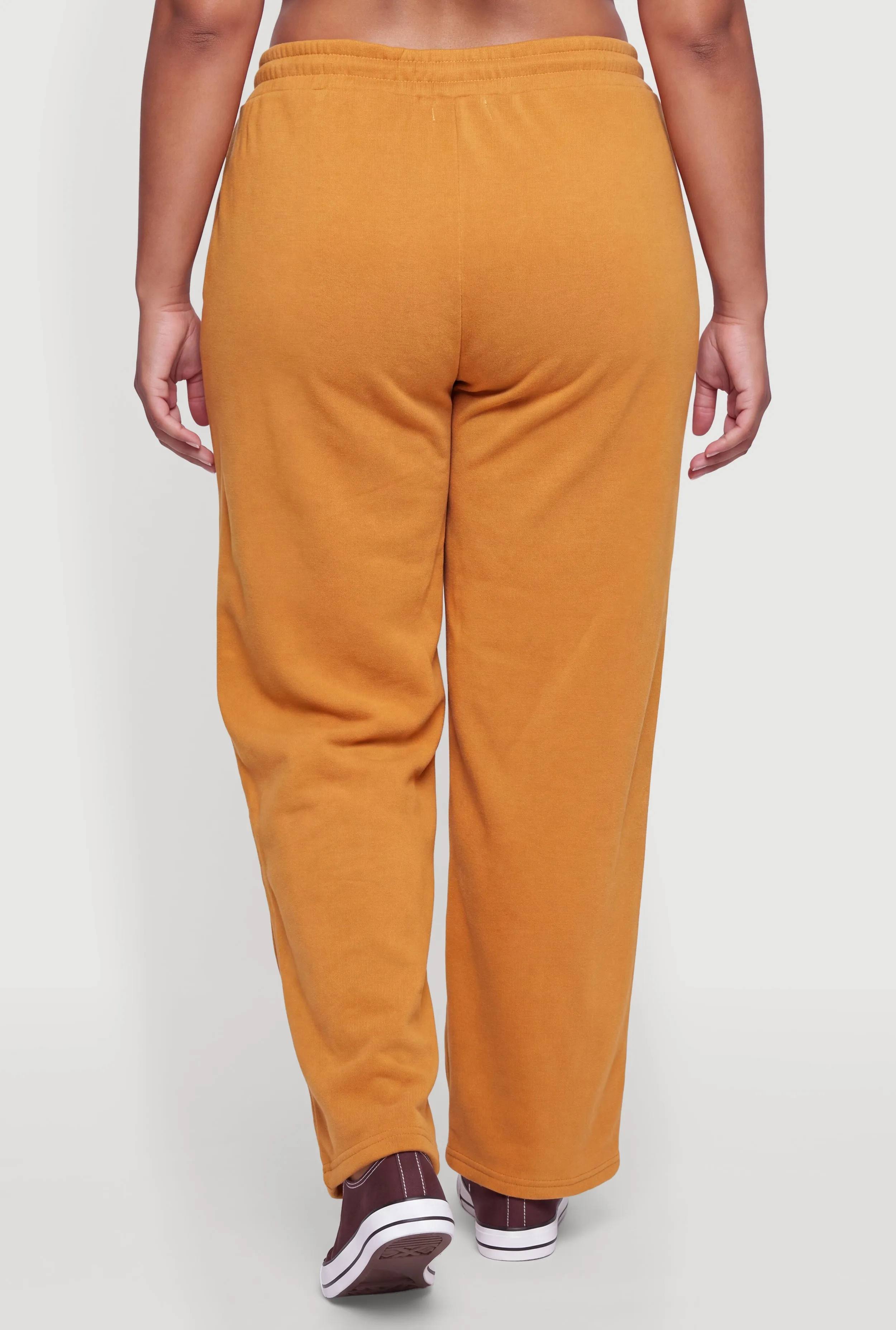Plus Size Drawstring Waist Wide Leg Basic Sweatpants sold by Rainbow product image thumbnail 5