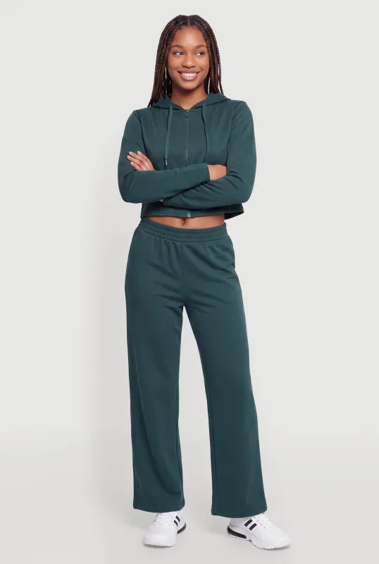 Pull On Wide Leg Sweatpants made by Rainbow